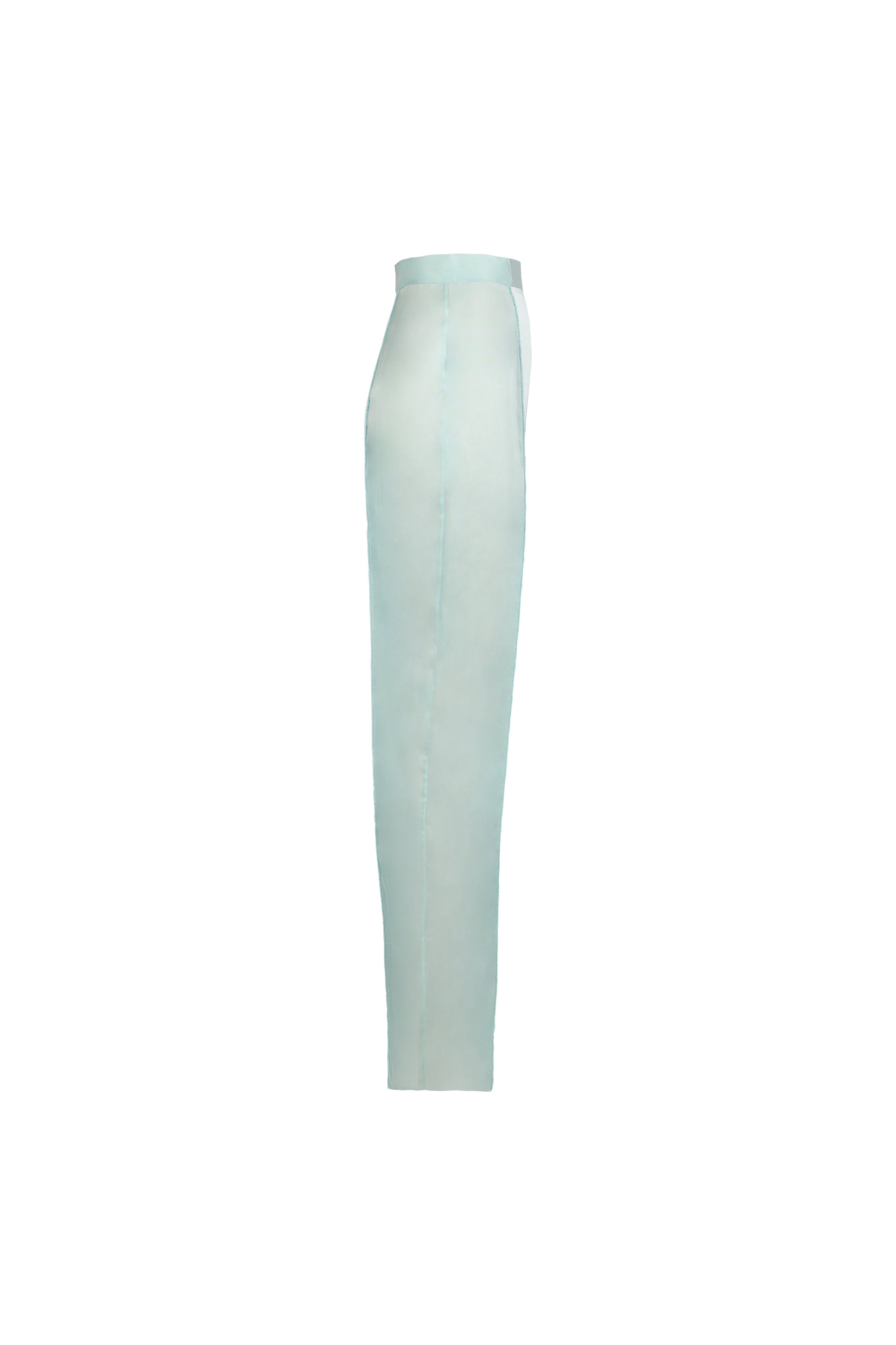 PANTALON EN ORGANZA À CIGARETTE