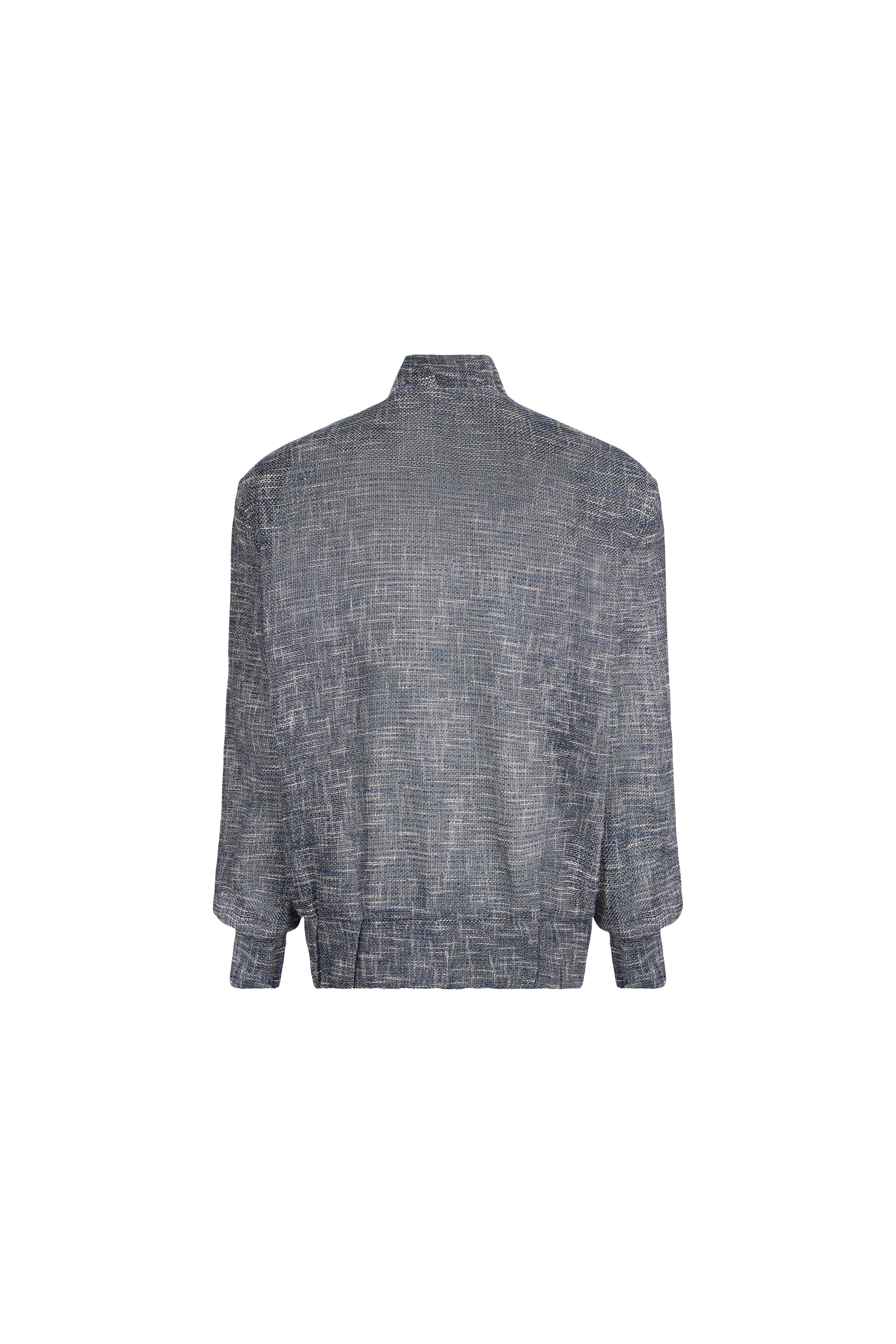 OVERSIZED MESH BOMBER