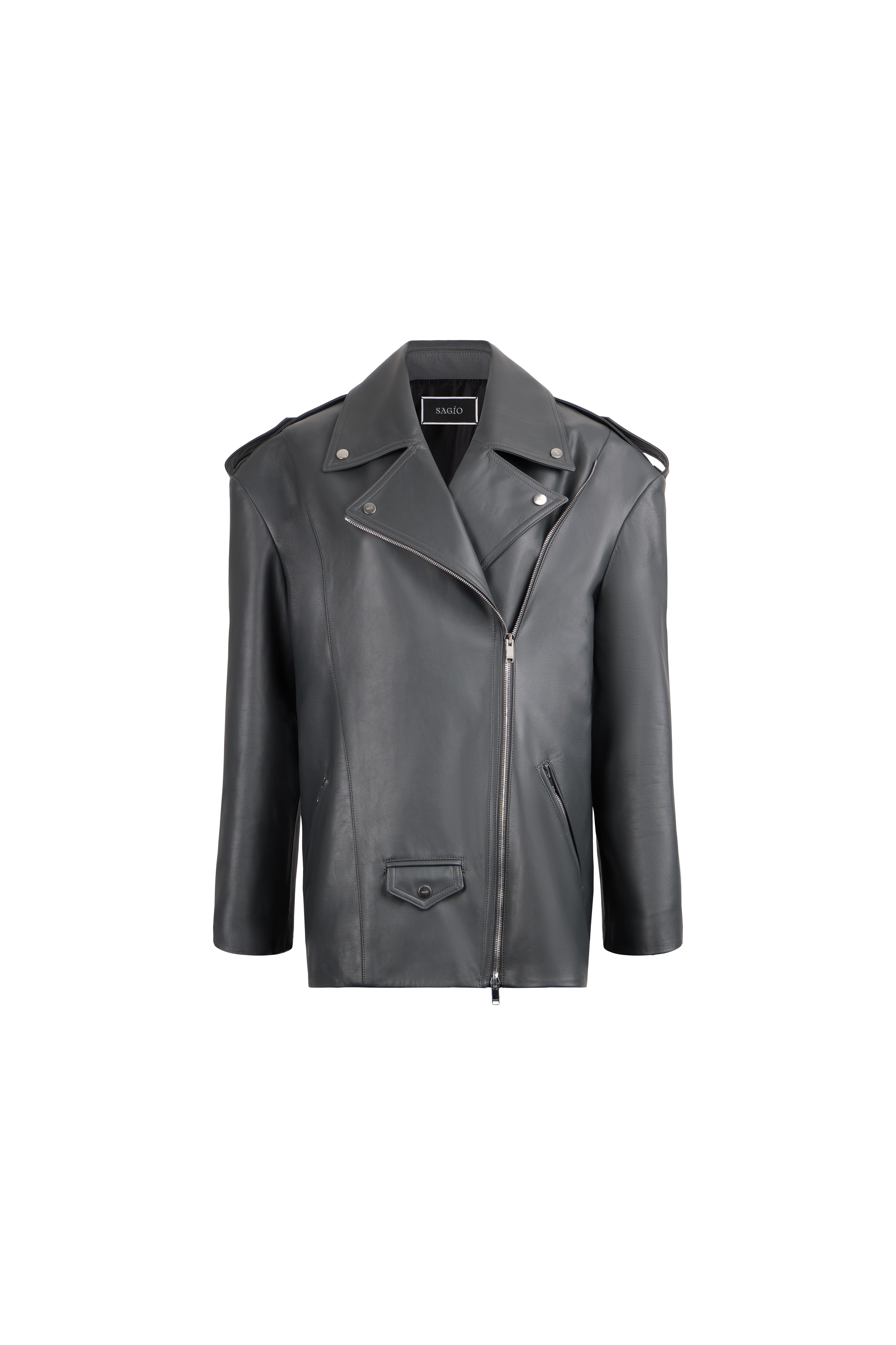 OVERSIZED LEATHER JACKET