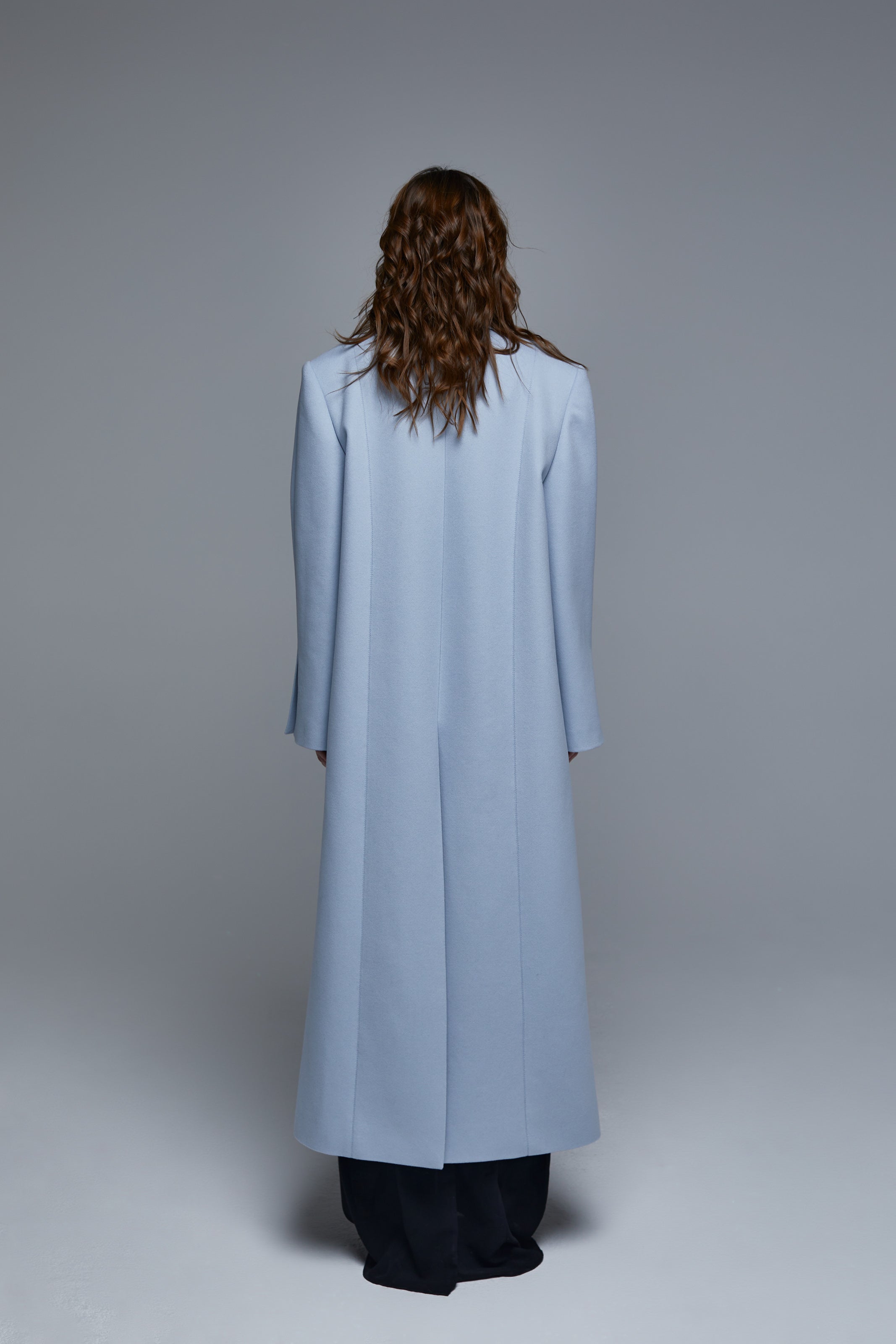 MANTEAU LONG CLASSIQUE BLEU