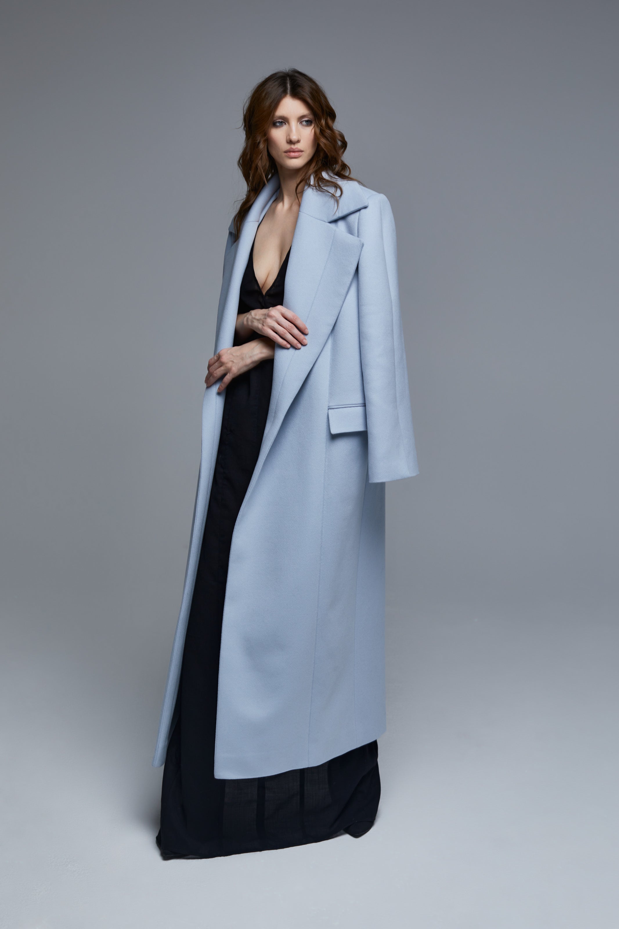 BLUE CLASSIC LONG COAT