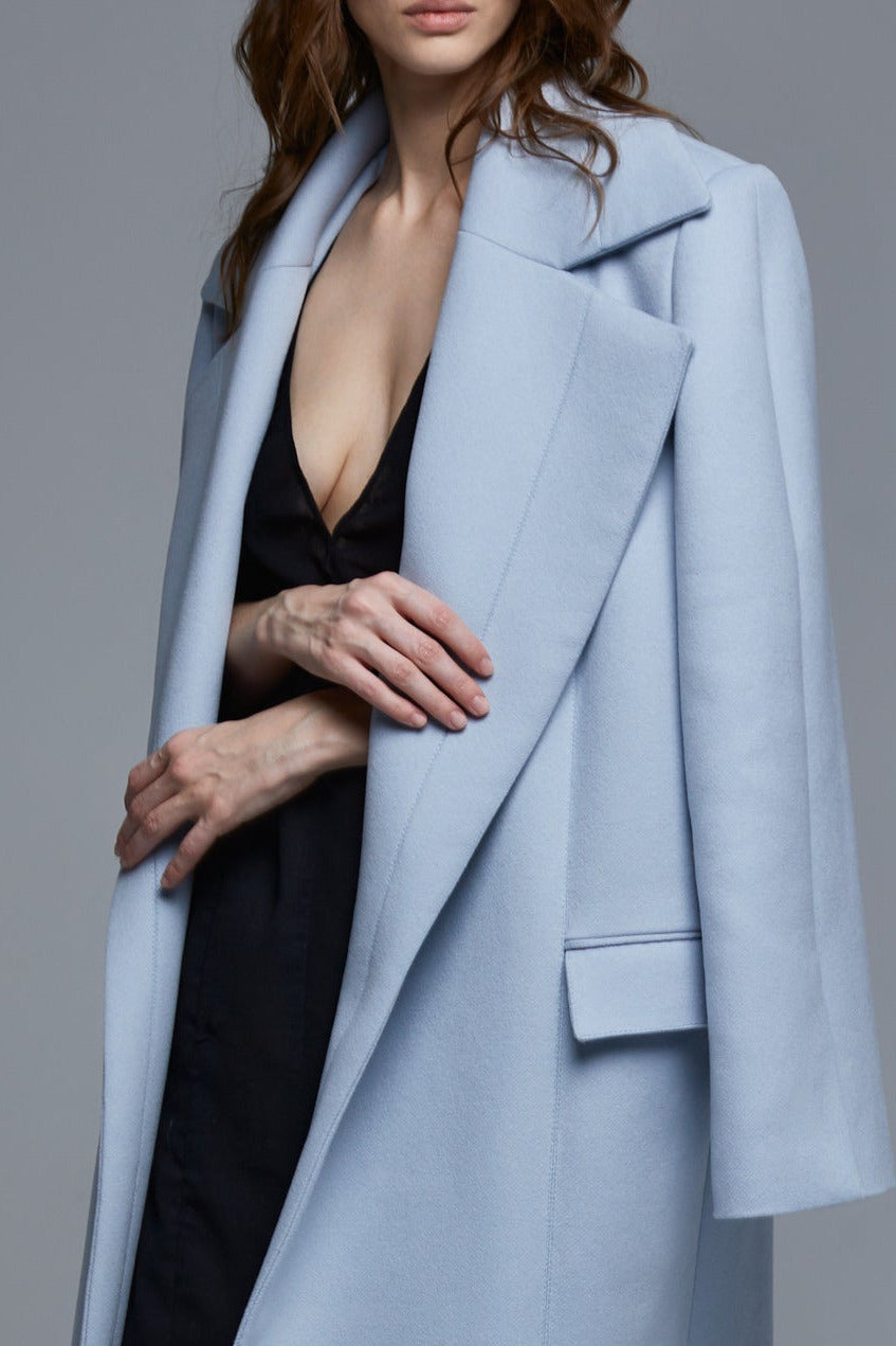 BLUE CLASSIC LONG COAT