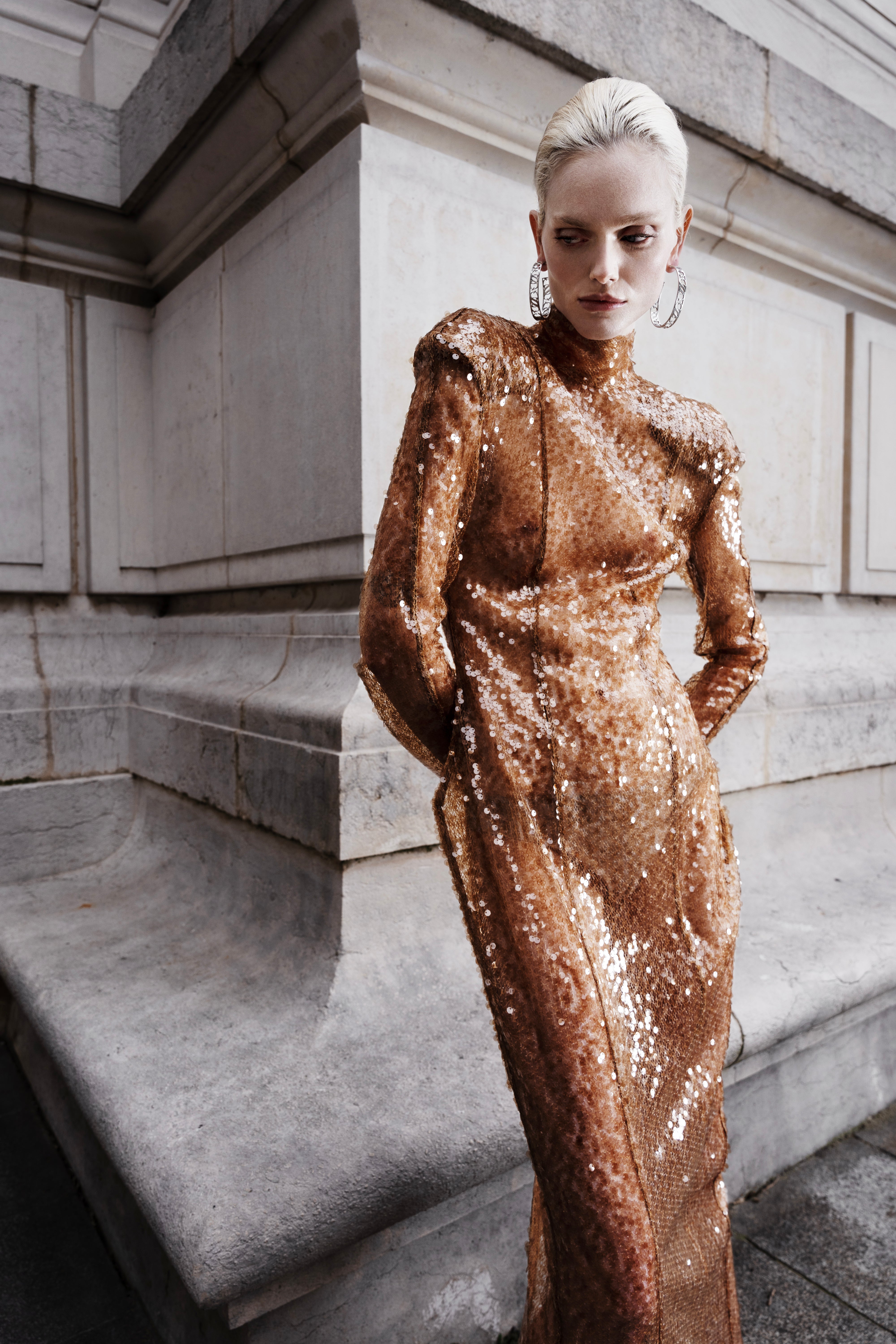 NAKED GEOMETRIC DRESS