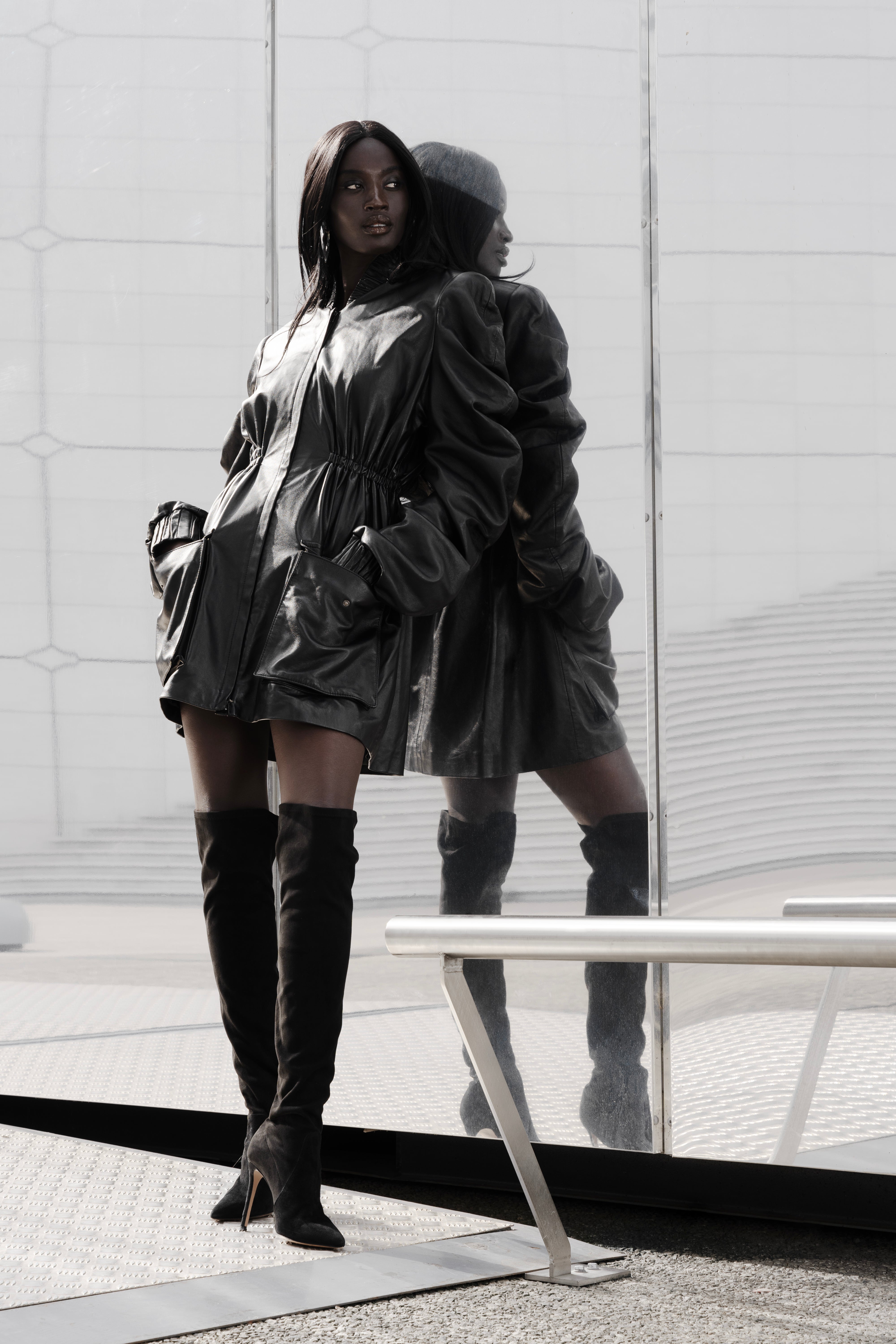 PARKA MEDUSA IN PELLE