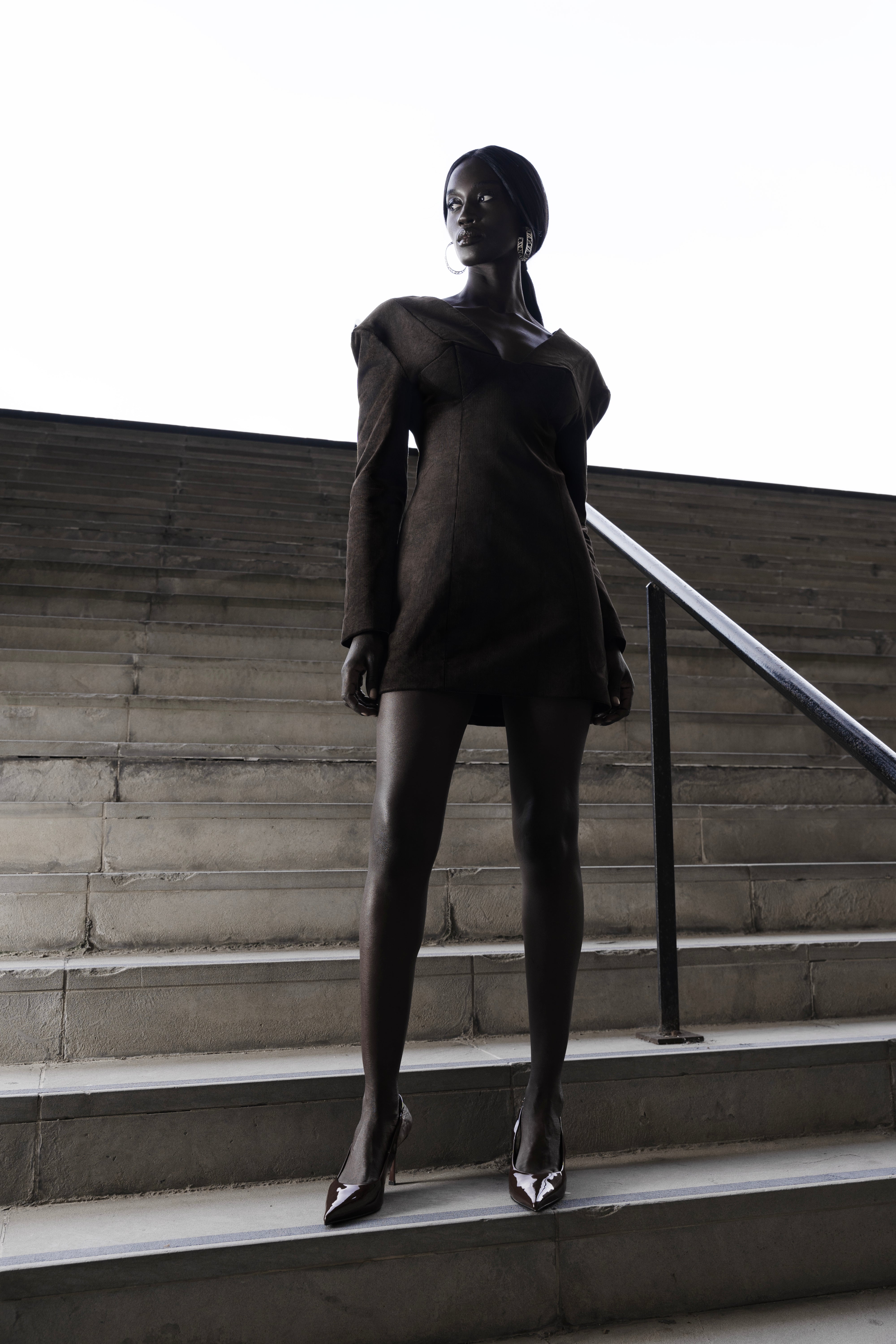 FALLING SHOULDERS DRESS