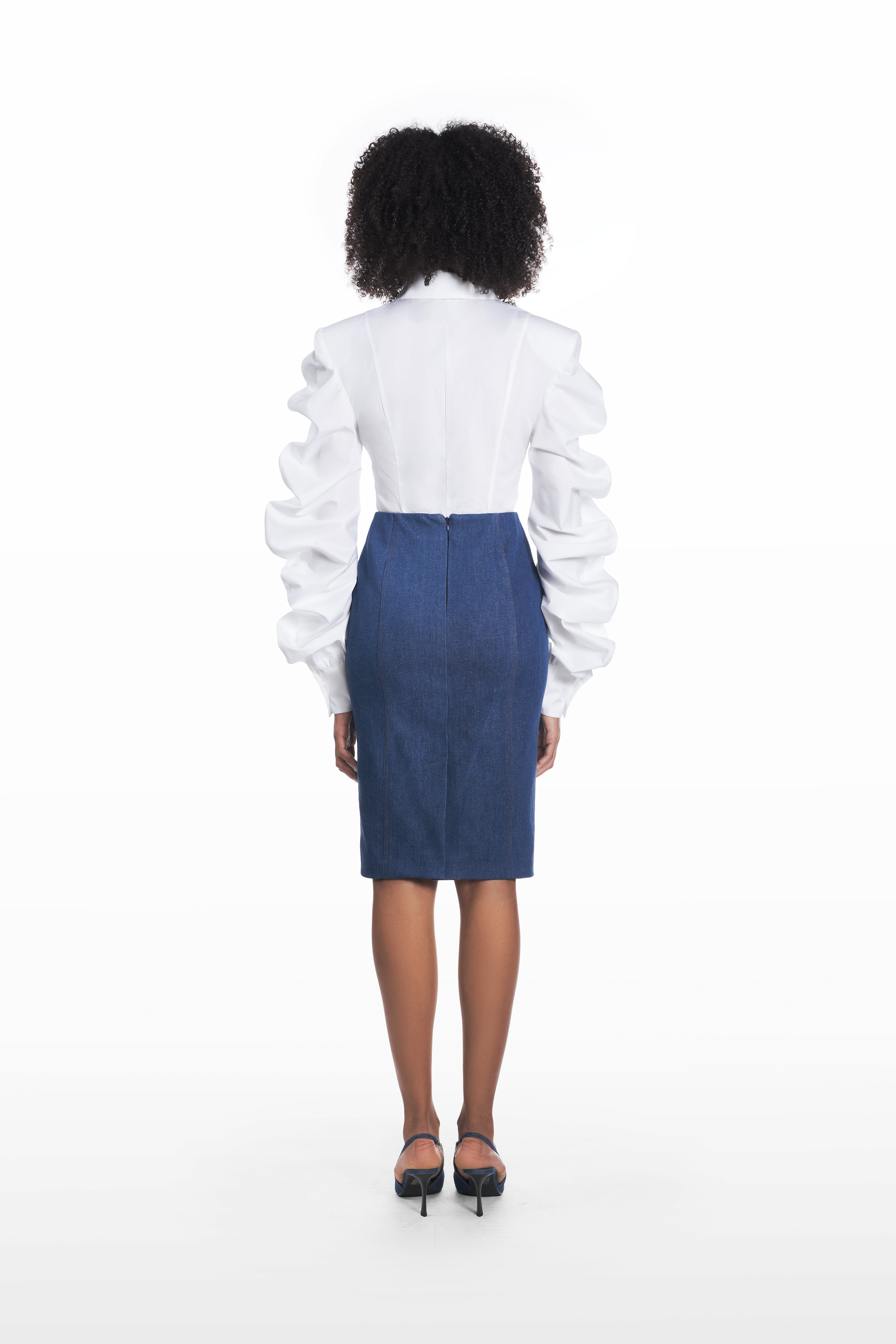 GONNA A MATITA A QUADRI