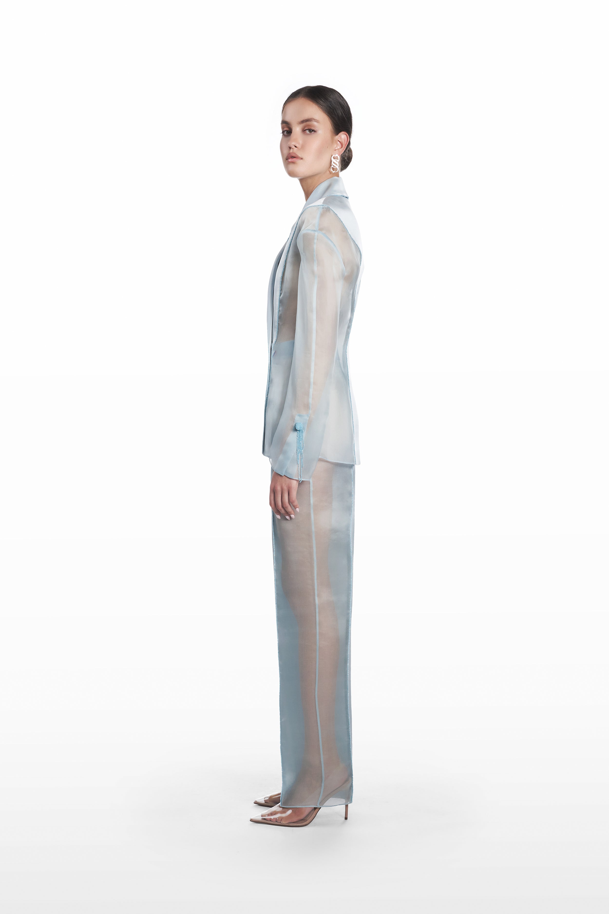 CIGARETTE ORGANZA TROUSERS