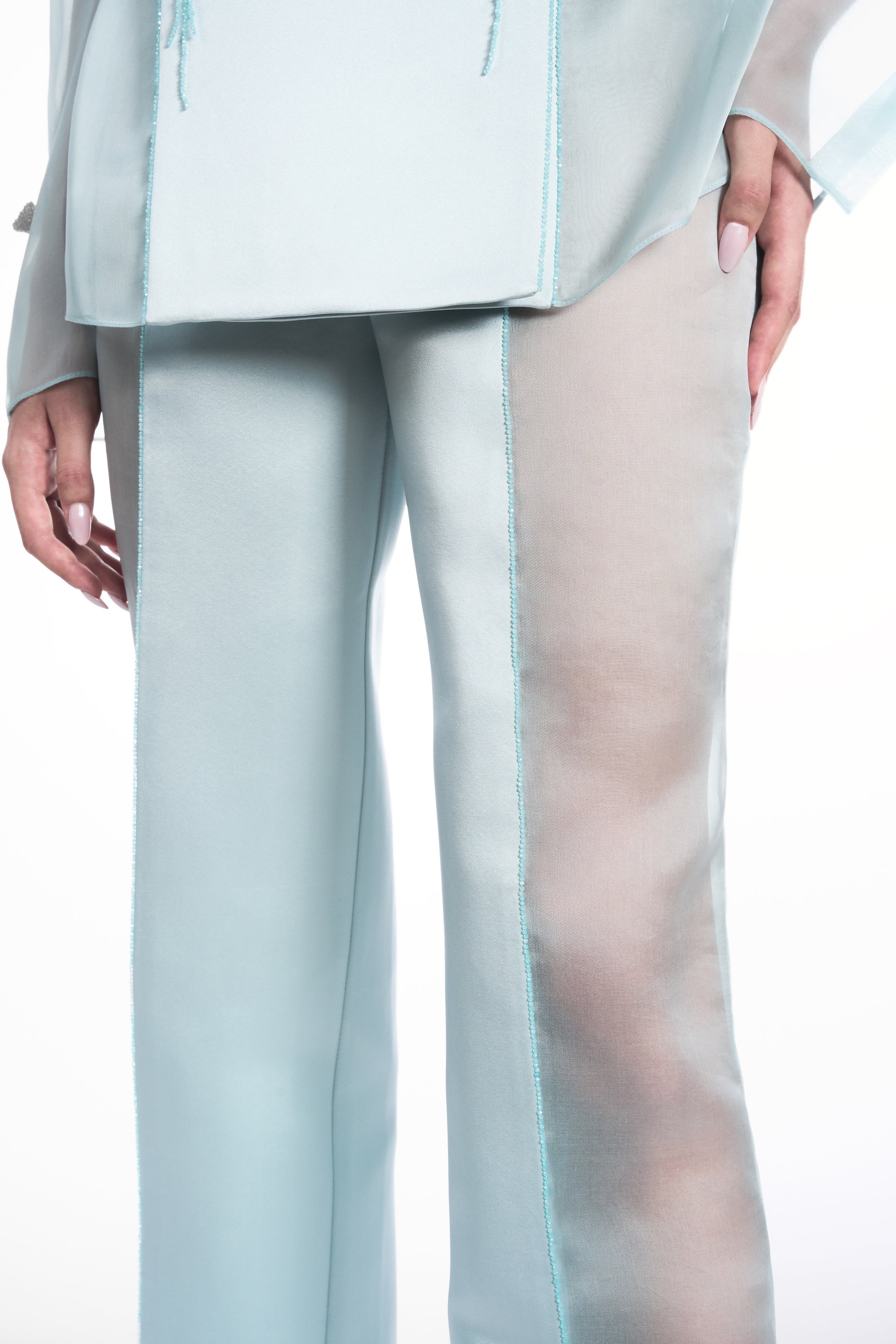 CIGARETTE ORGANZA TROUSERS