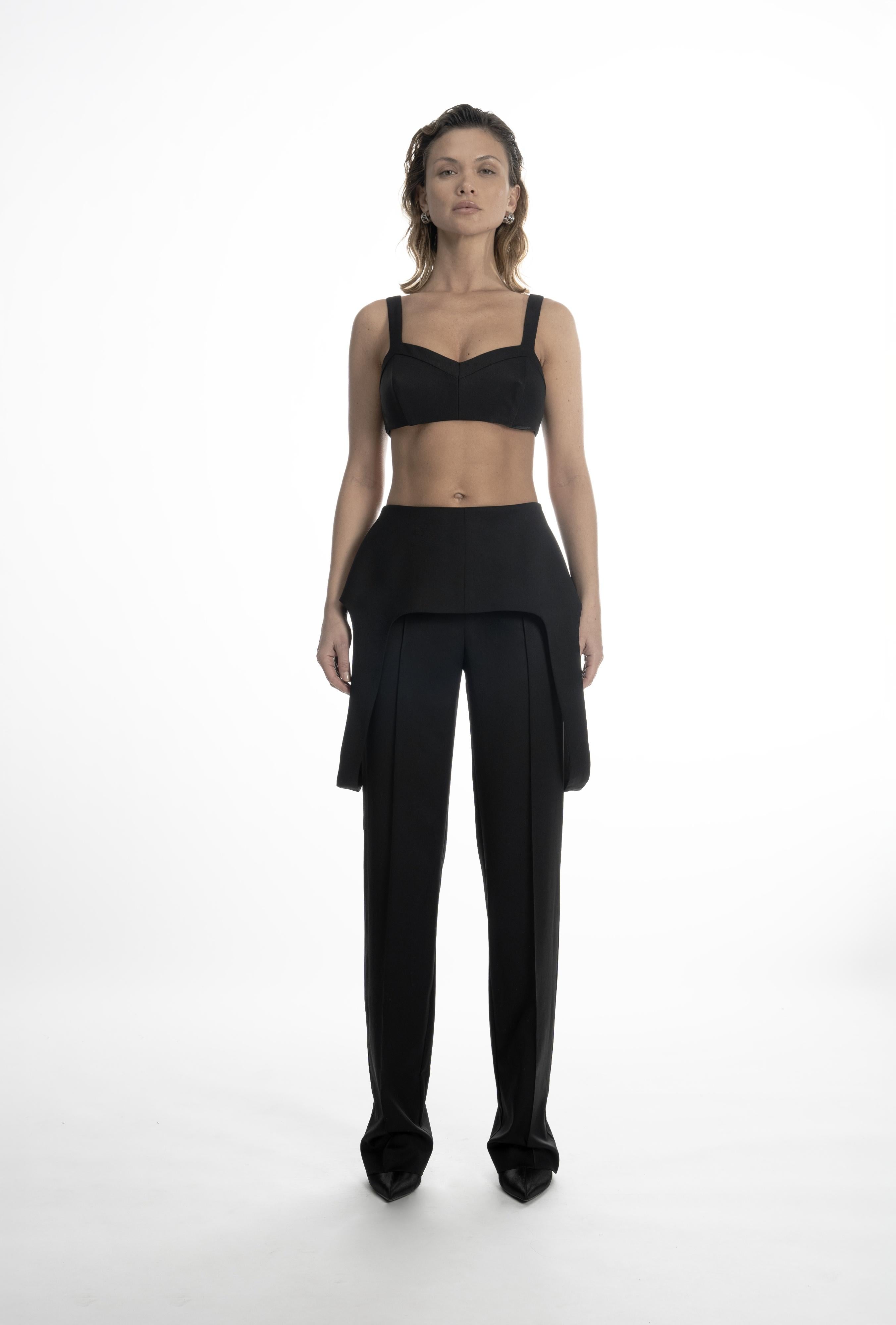 FALLING WOOL TROUSERS