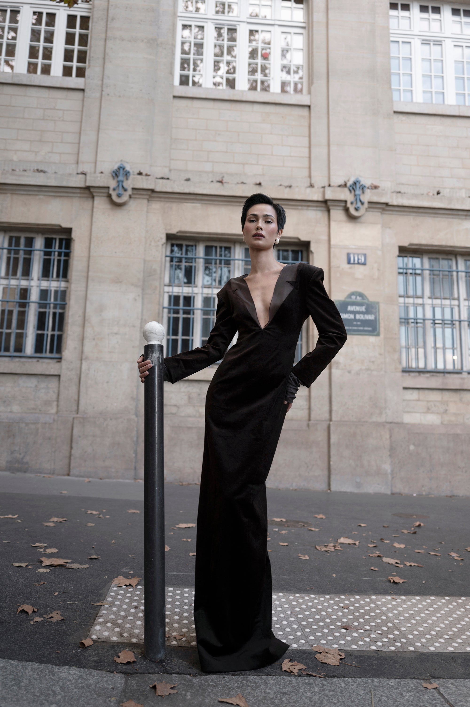 WHITNEY DEMI COUTURE LONG DRESS