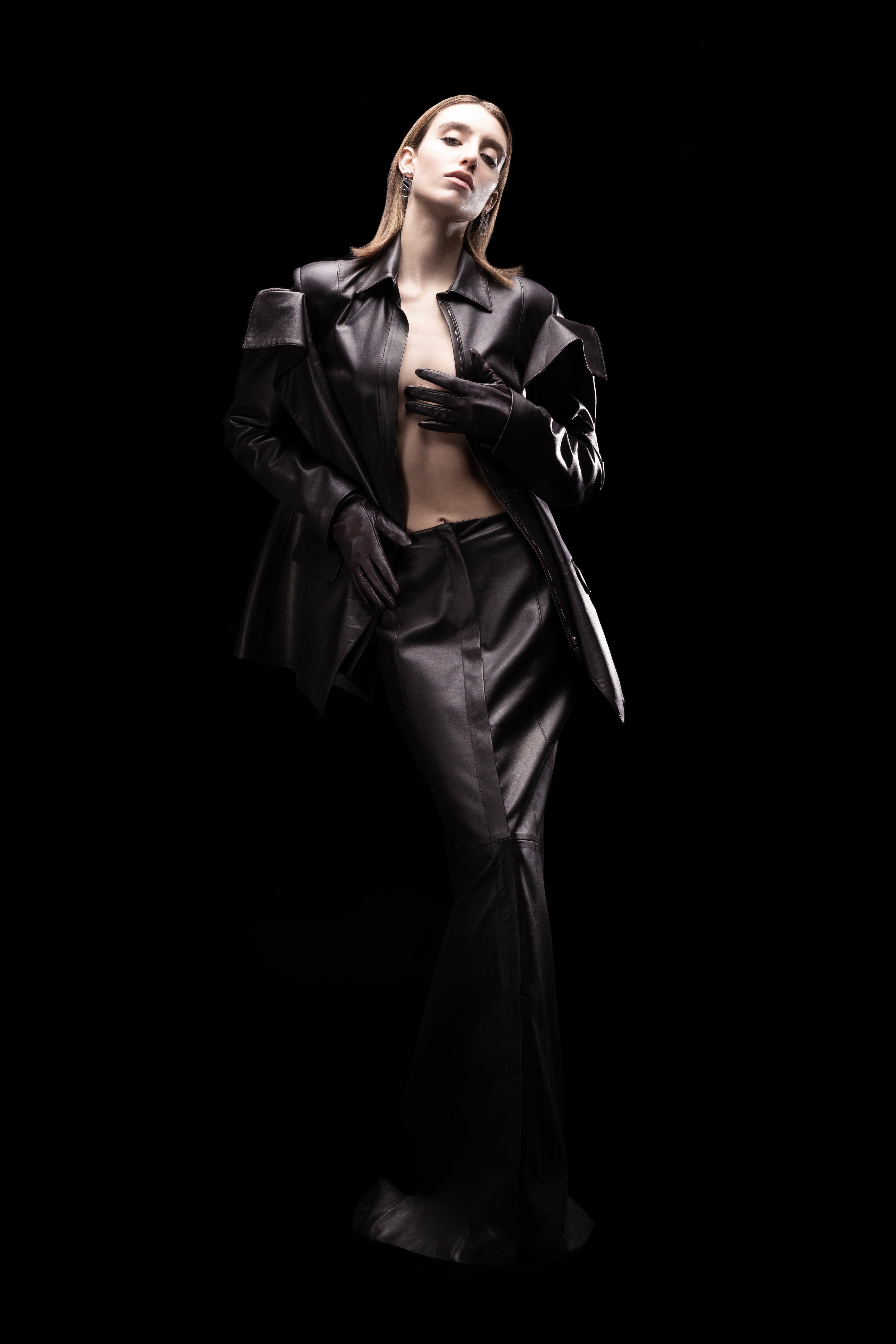 FALLING LEATHER JACKET