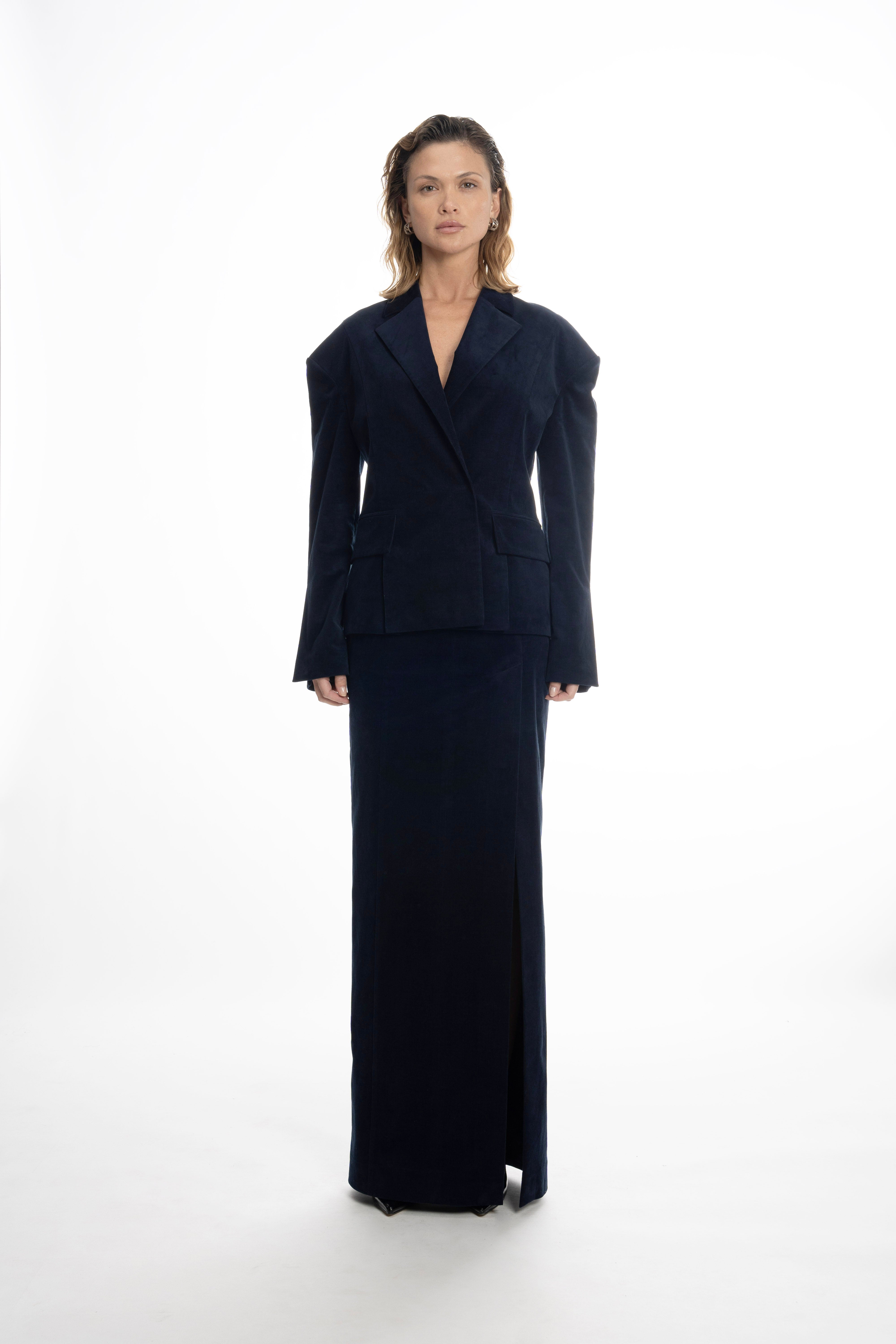 FALLING SHOULDERS BLAZER