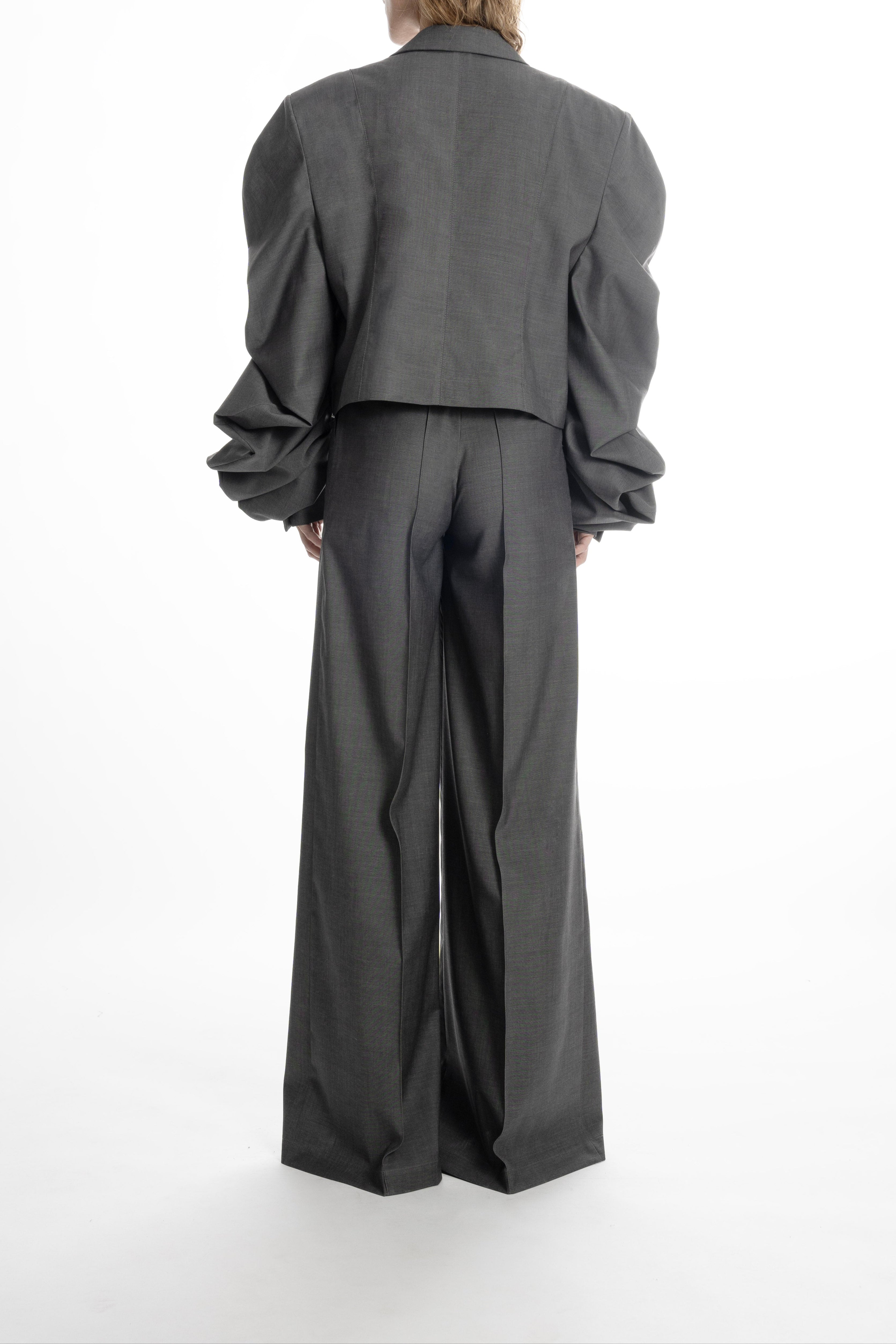 MEDUSA DOUBLE-BREASTED SHORT BLAZER