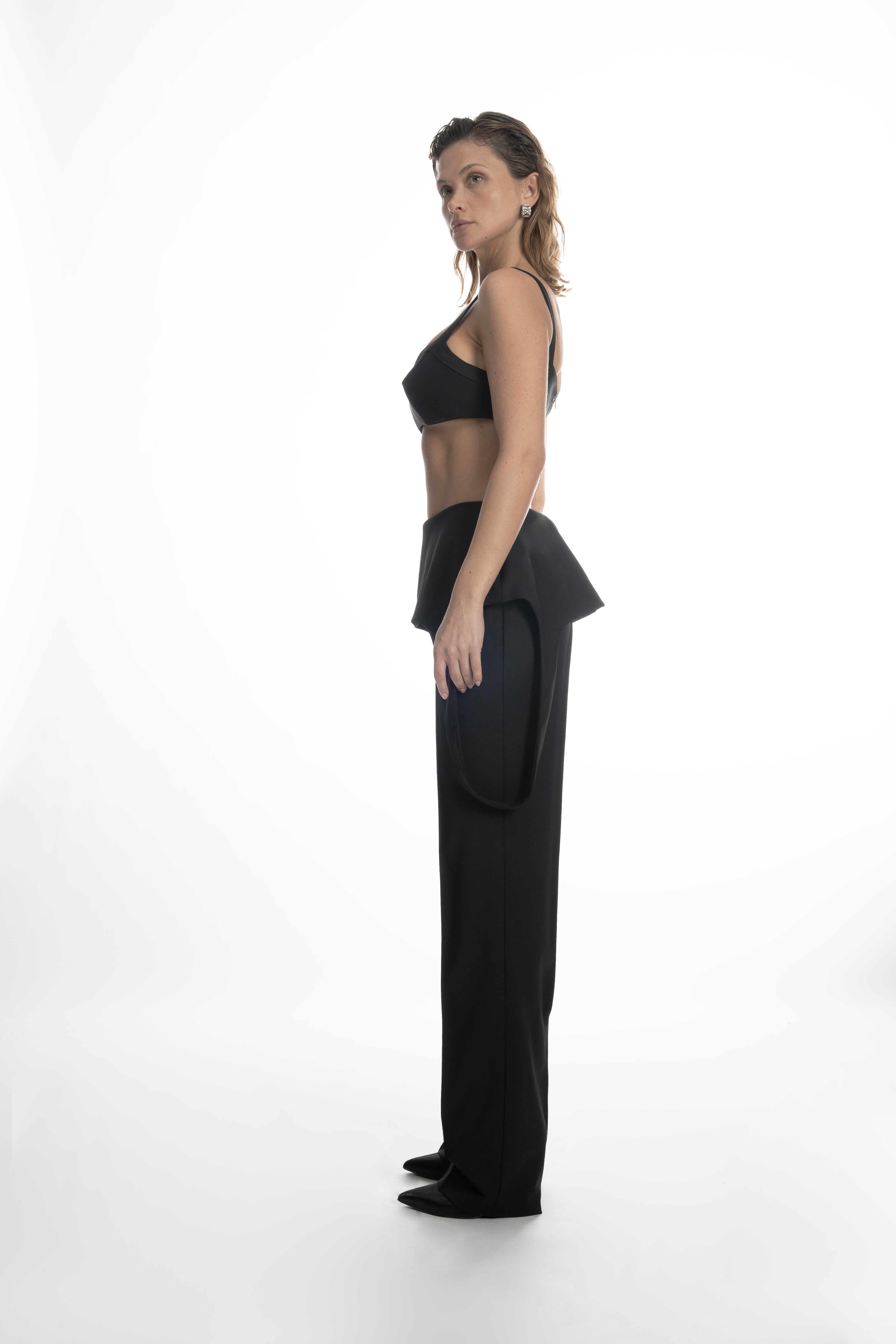 FALLING WOOL TROUSERS