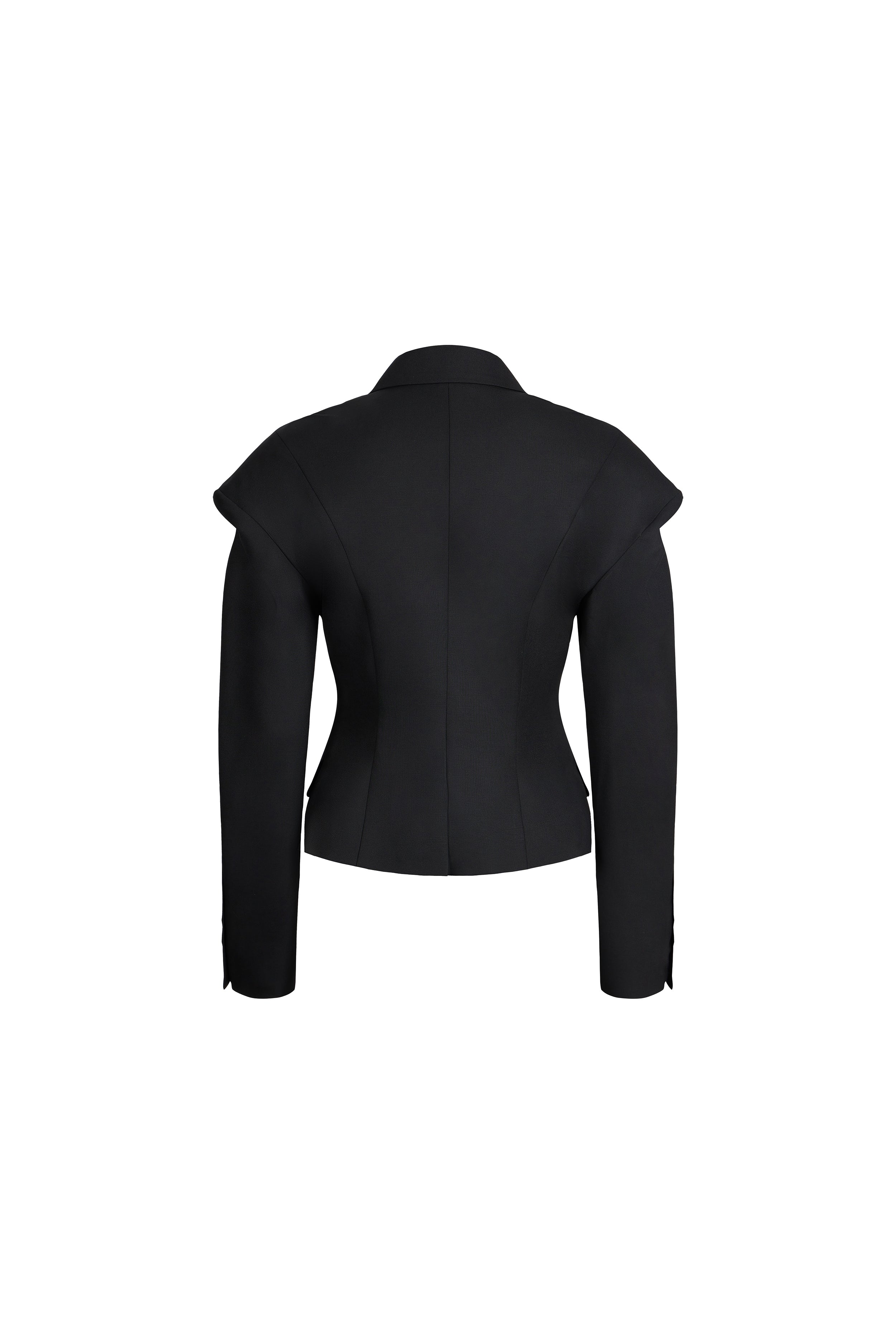 BLAZER CON SPALLE CORTE