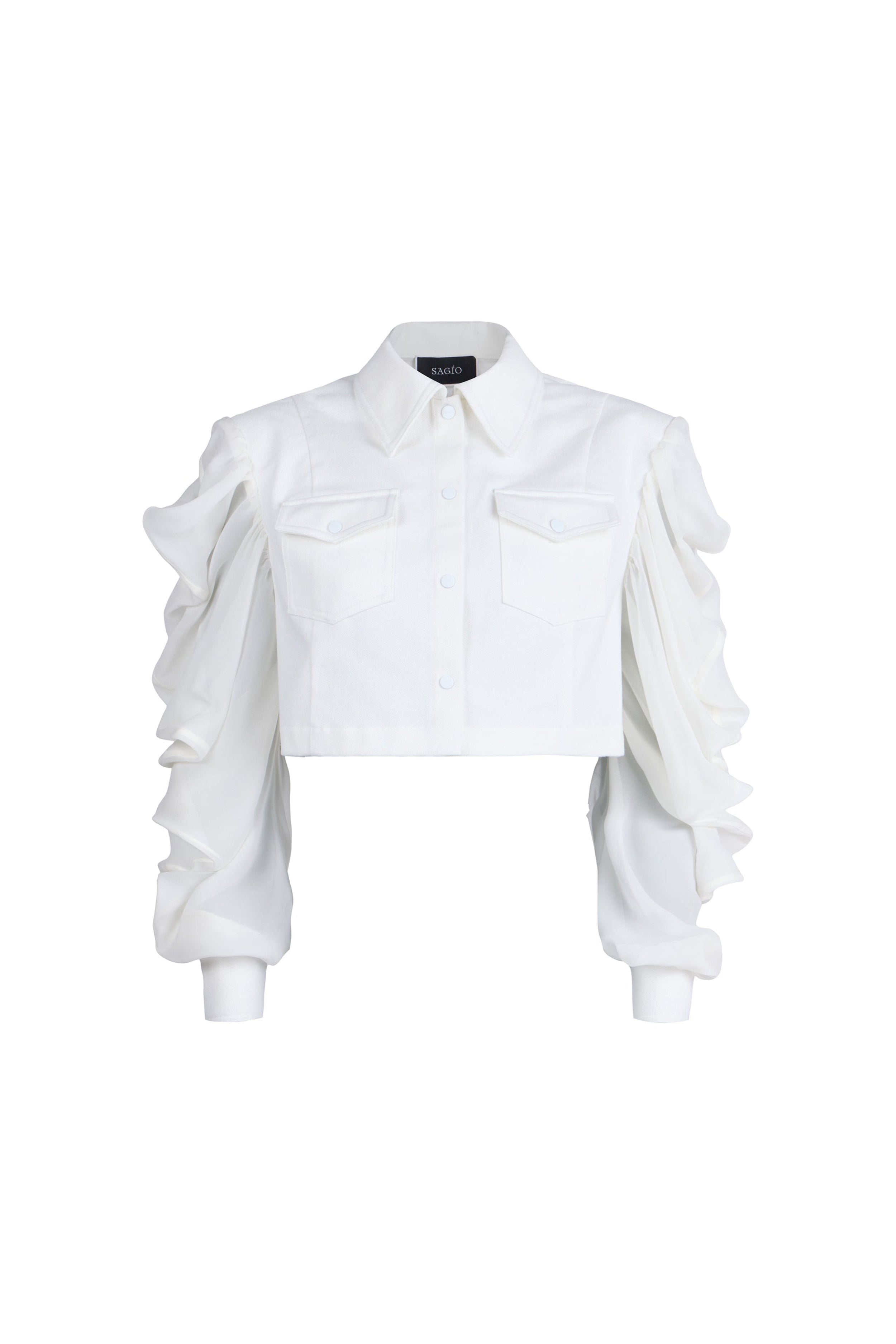 MEDUSA CHIFFON SLEEVES SHIRT