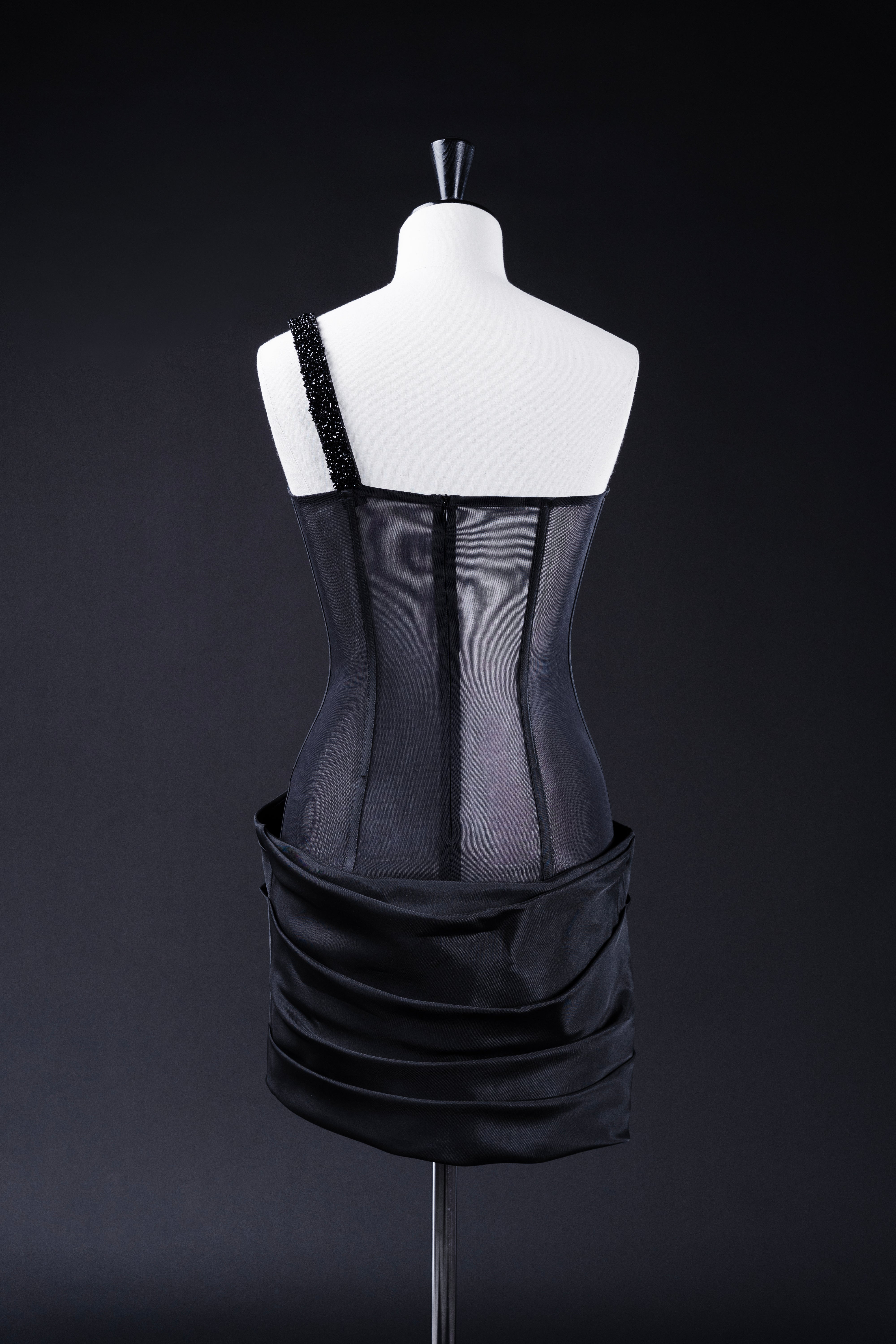 COLLEEN FALLING MINI DRESS WITH EMBROIDERY