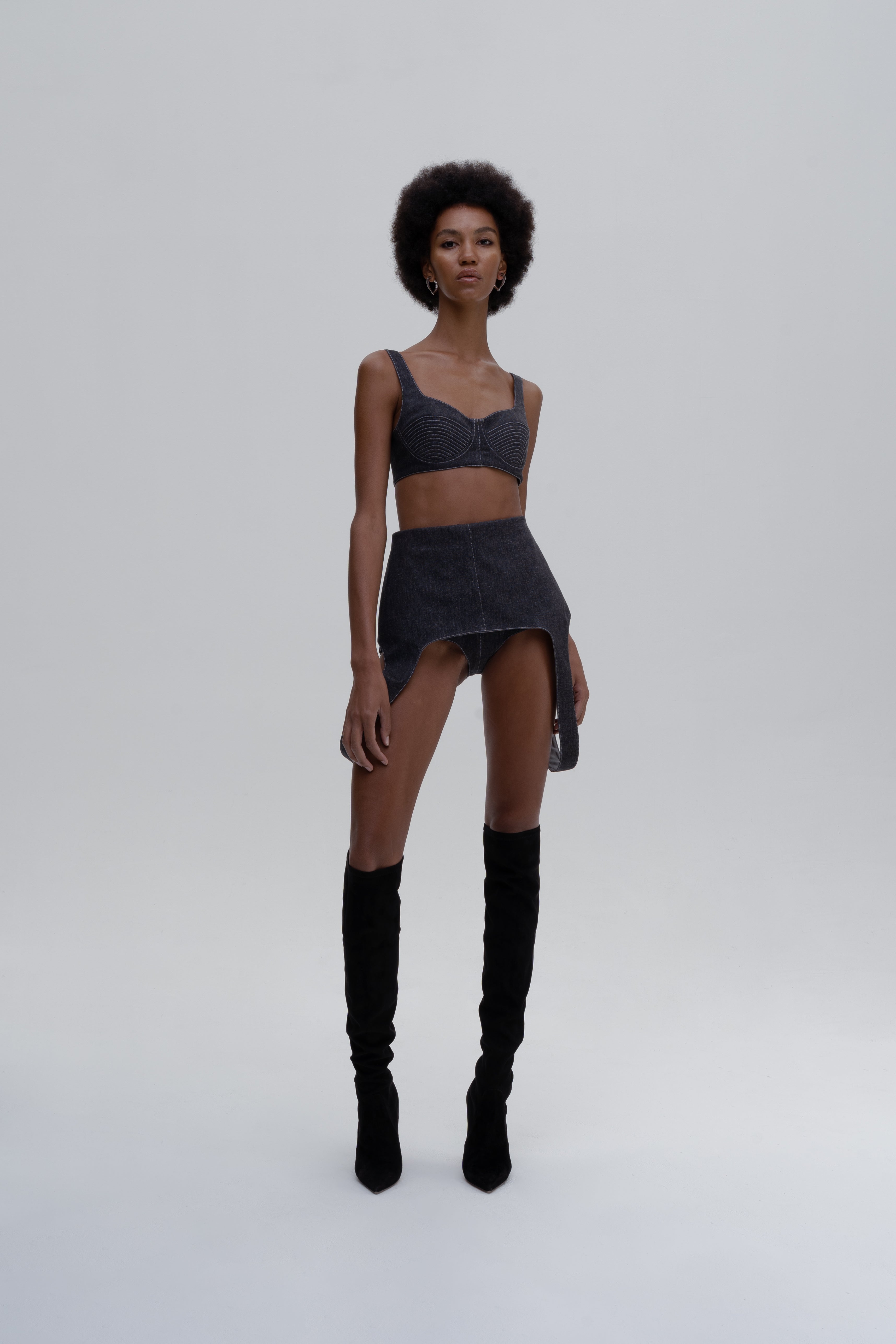 DENIM FALLING UNDERWEAR SHORTS
