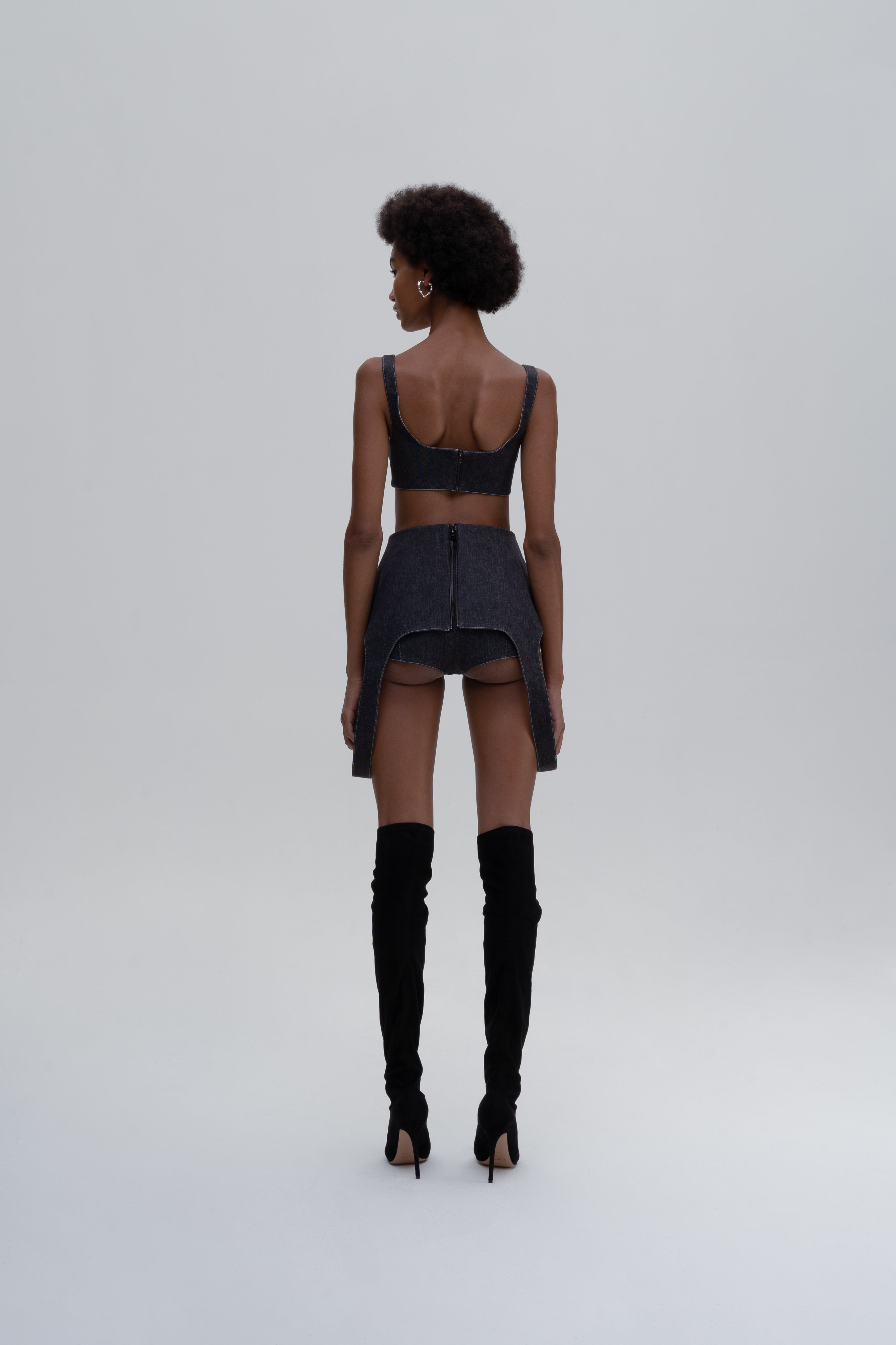 DENIM FALLING UNDERWEAR SHORTS