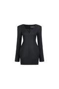 WOOL MINI PANNIER DRESS