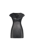 SCULPTED LEATHER DRESS
