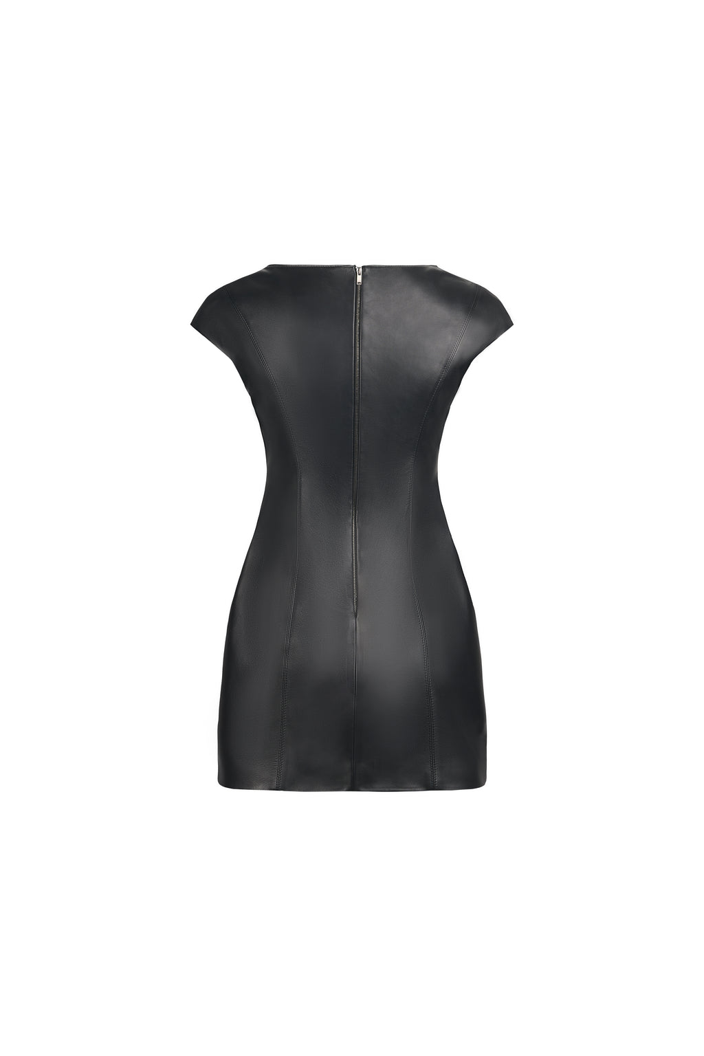 SCULPTED LEATHER DRESS