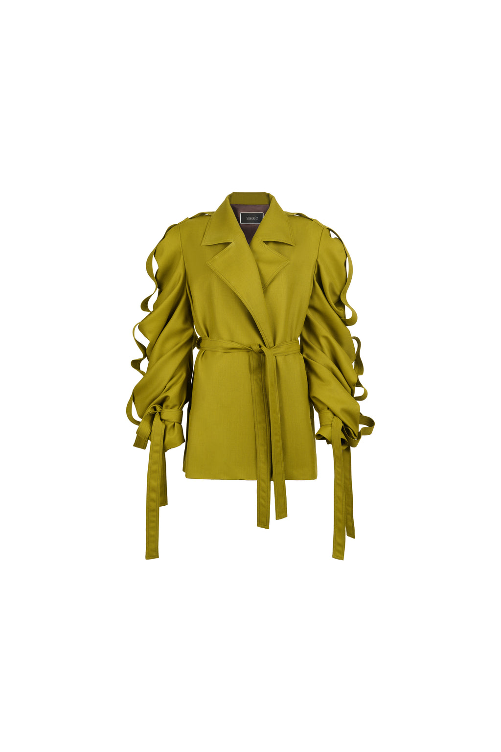 WOOL MEDUSA CROPPED COAT