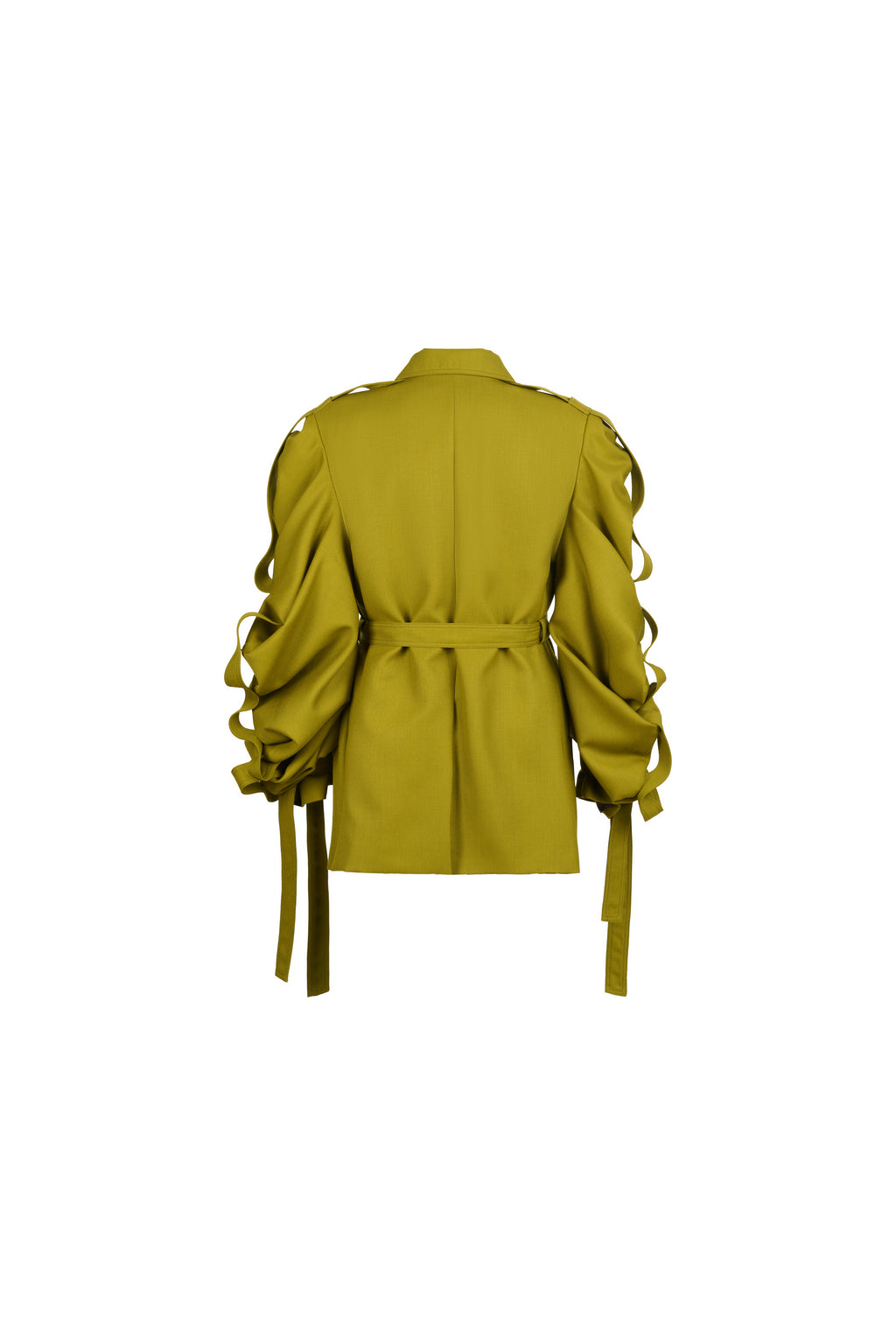 WOOL MEDUSA CROPPED COAT