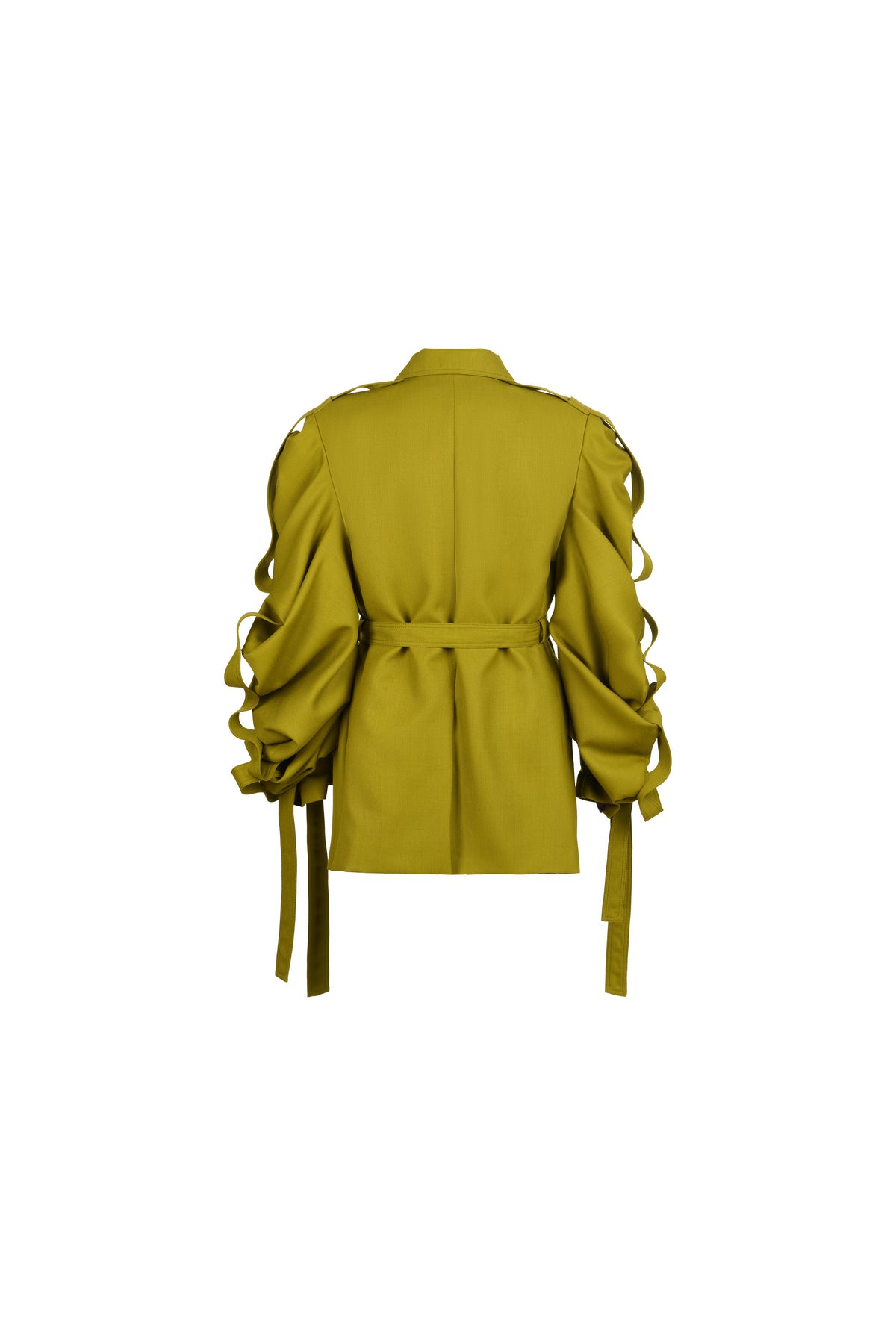WOOL MEDUSA CROPPED COAT