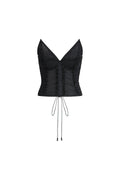 CORSET ET PANTALON TOMBANT AVEC BRODERIES