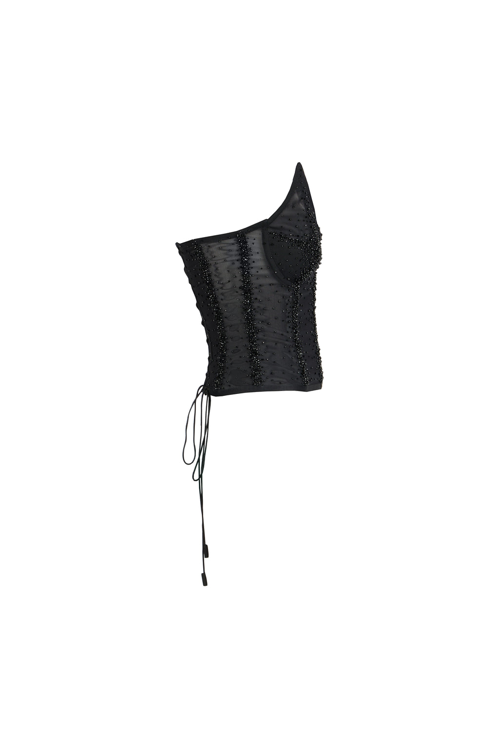 CORSET ET PANTALON TOMBANT AVEC BRODERIES