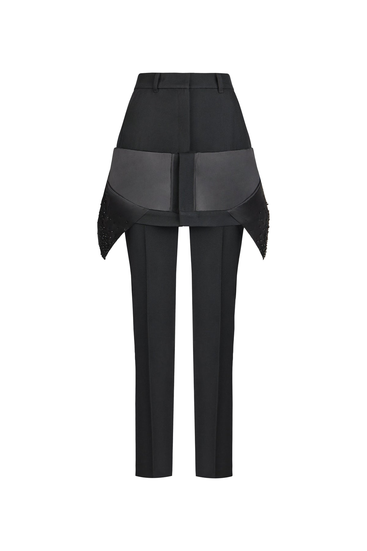 CORSET ET PANTALON TOMBANT AVEC BRODERIES