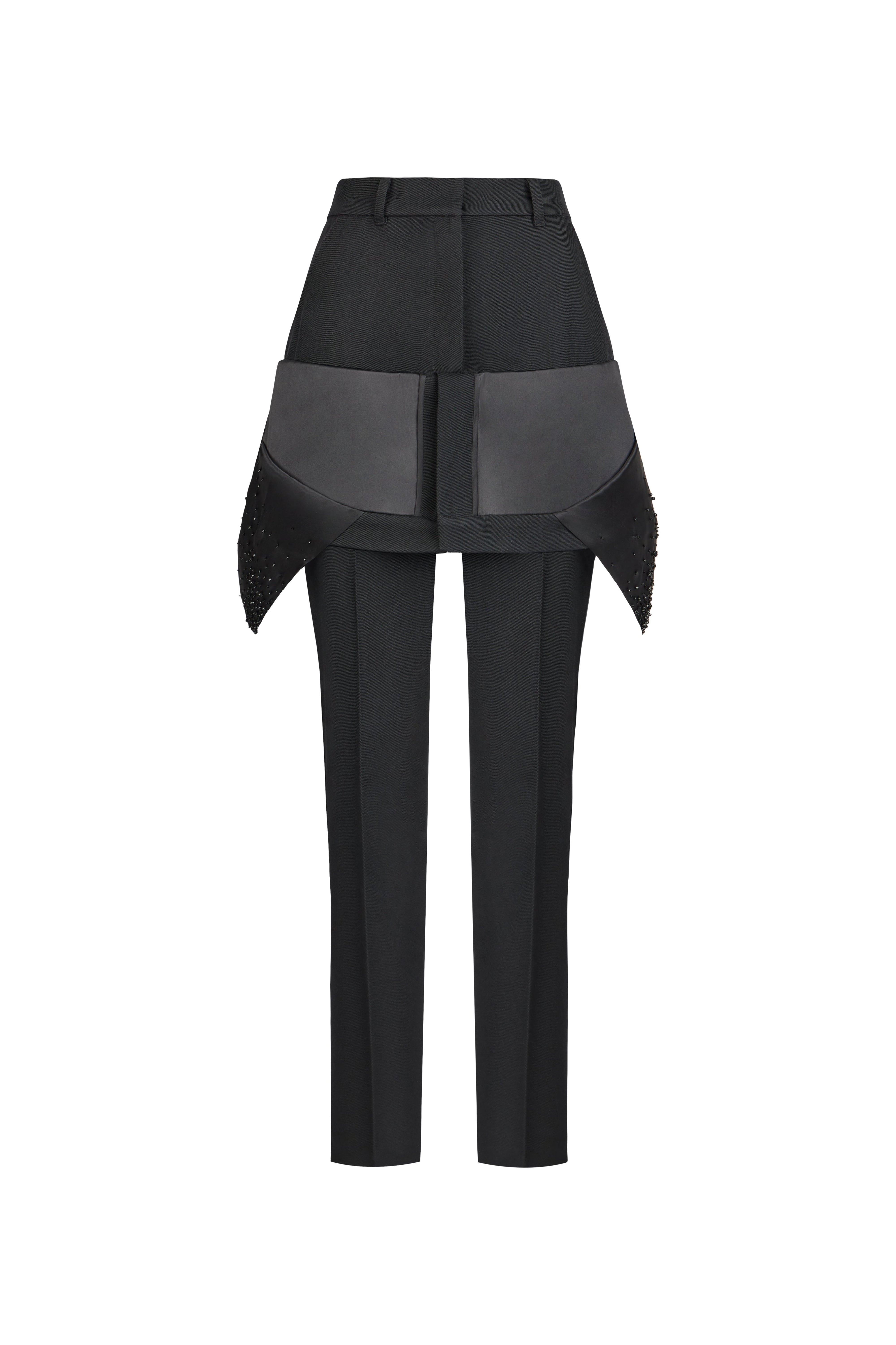 CORSET AND FALLING TROUSERS WITH EMBROIDERY
