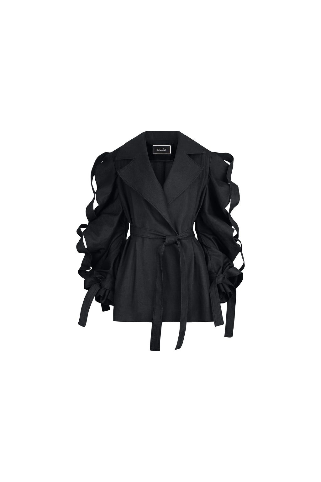 WOOL MEDUSA CROPPED COAT