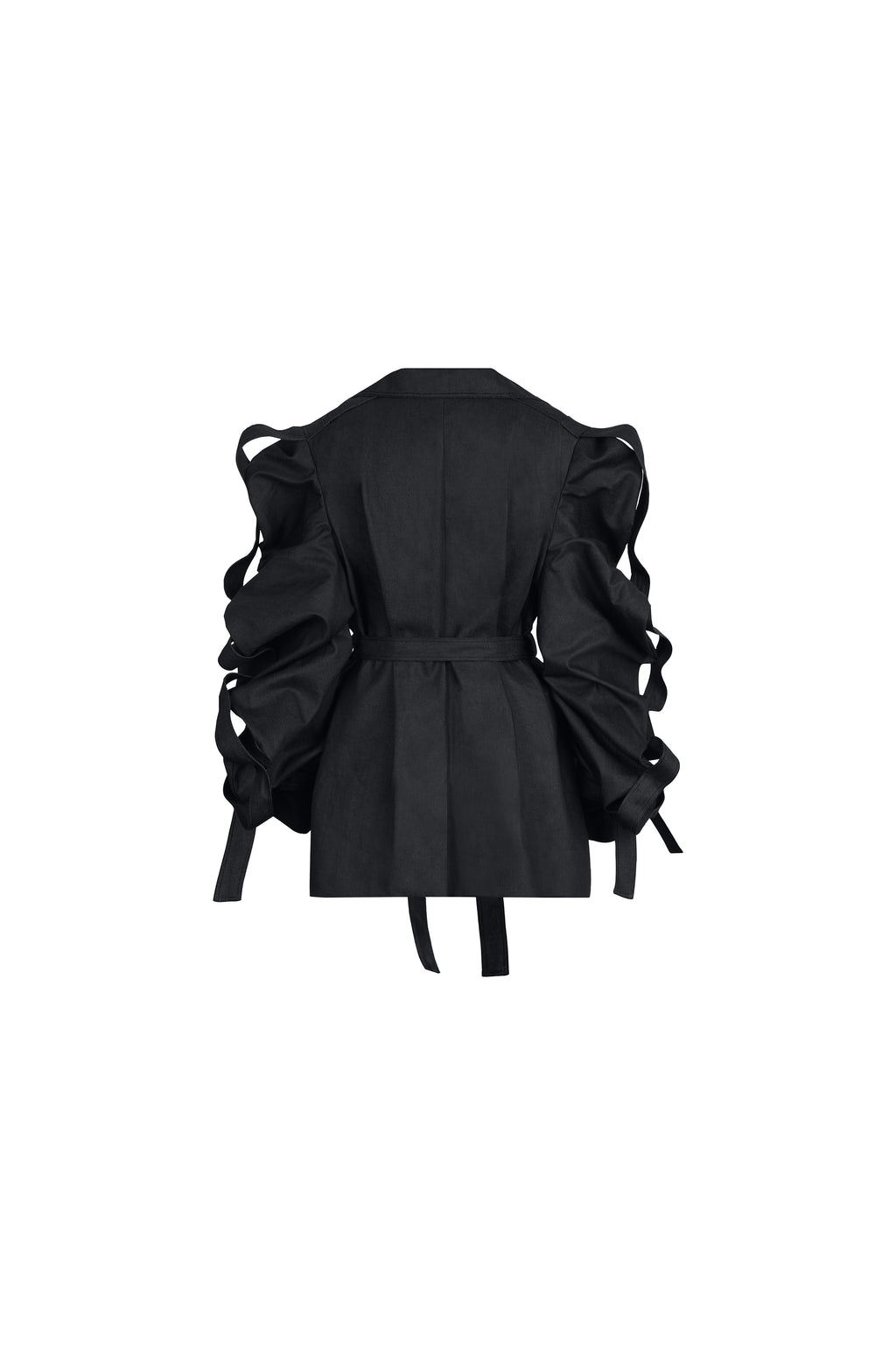 WOOL MEDUSA CROPPED COAT