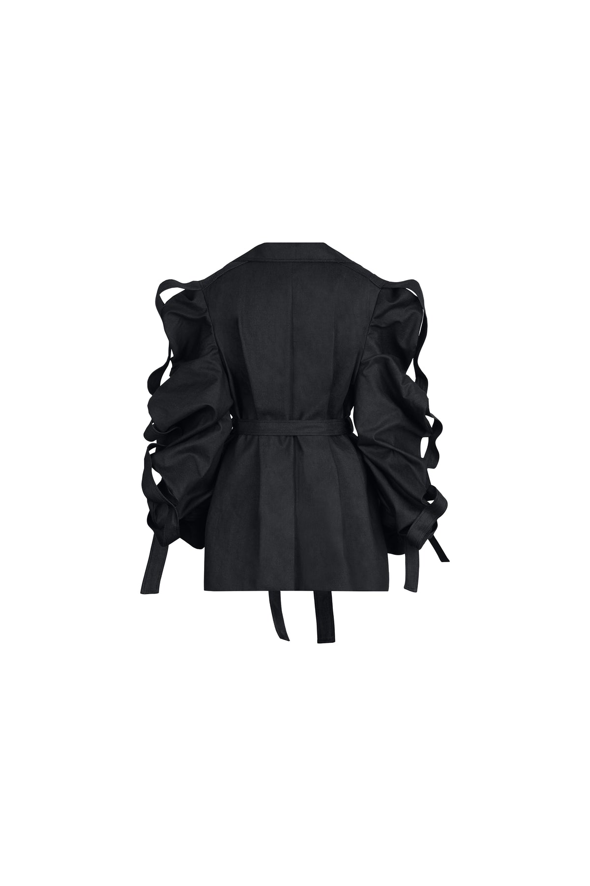 WOOL MEDUSA CROPPED COAT