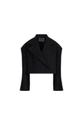 DOUBLE-BREASTED CROP COAT