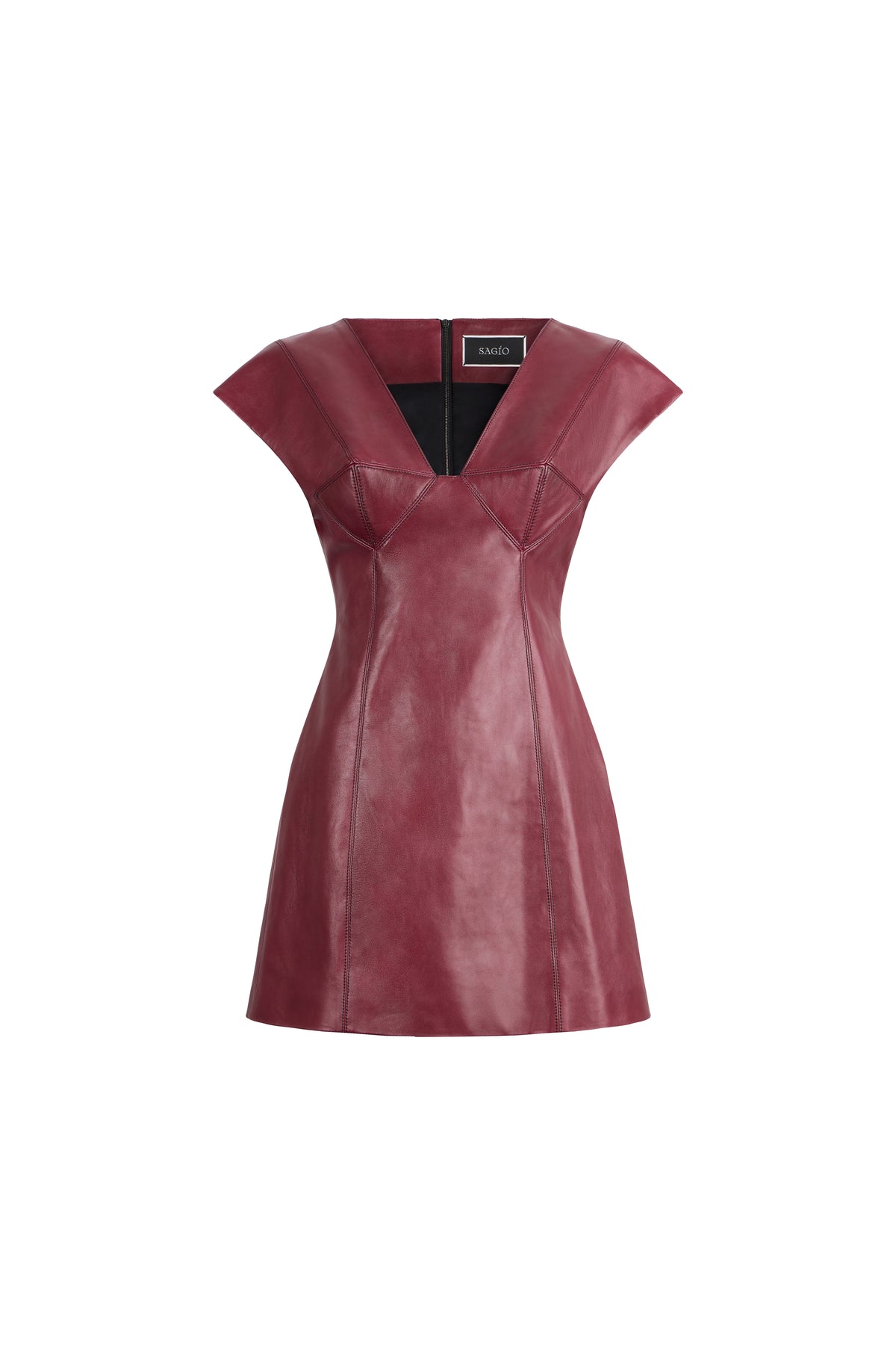 SCULPTED LEATHER DRESS
