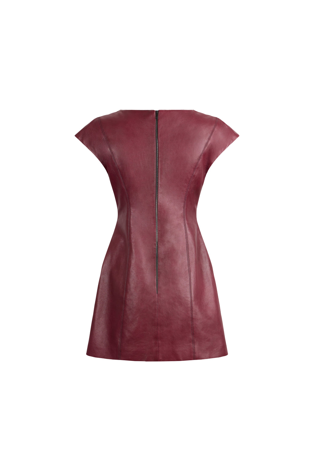 SCULPTED LEATHER DRESS