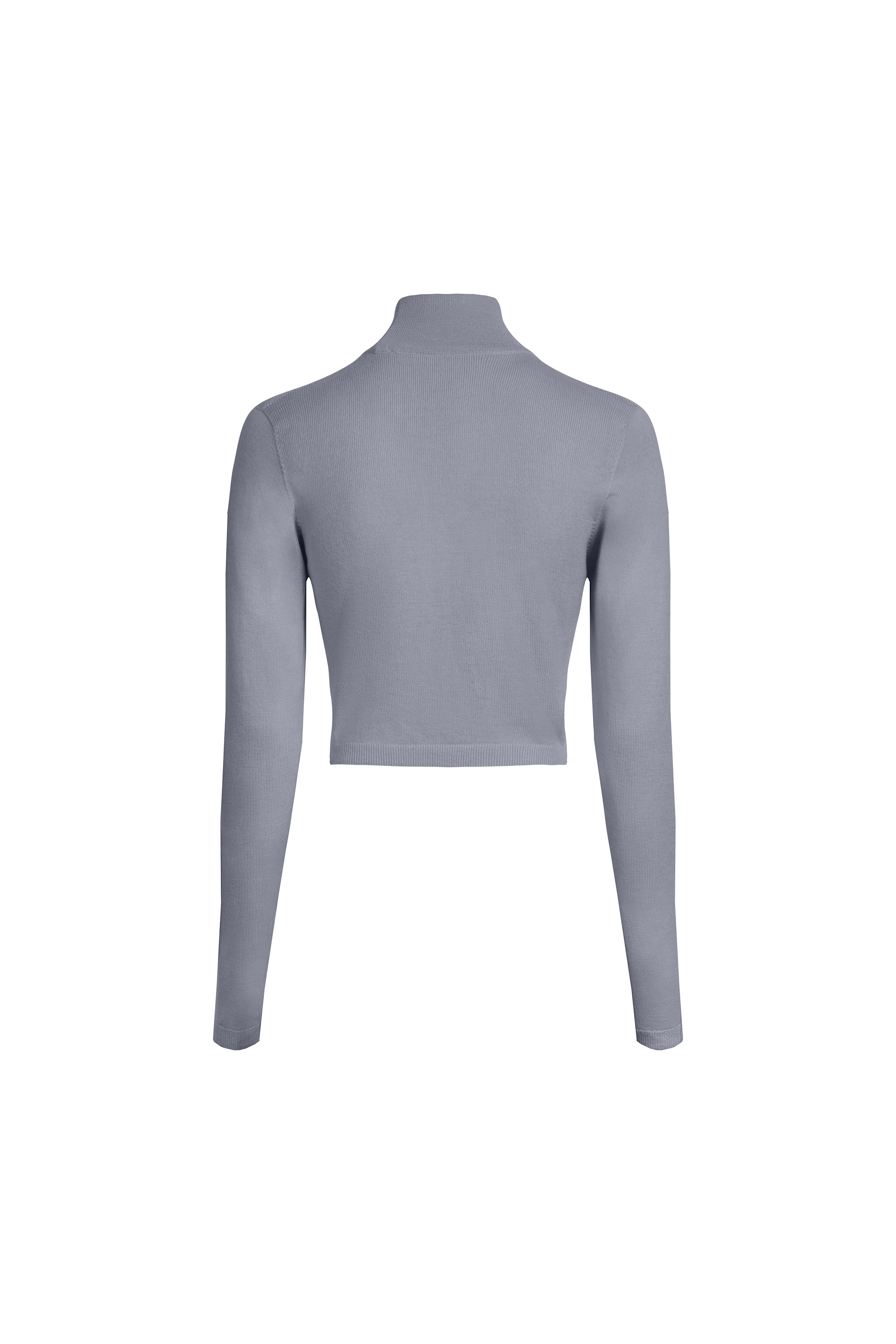 CROPPED TURTLENECK IN GREY