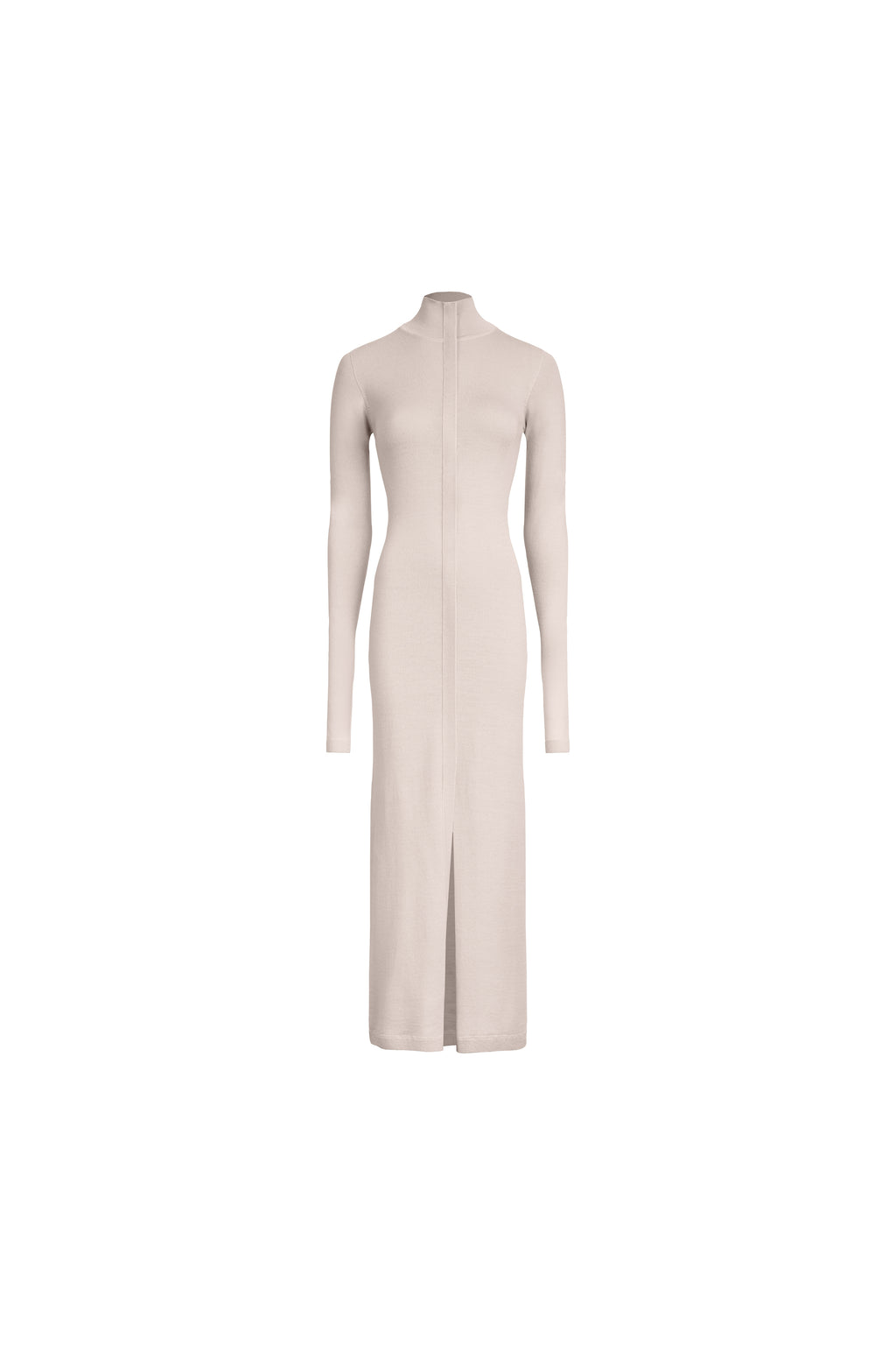 PLACKET TURTLENECK DRESS