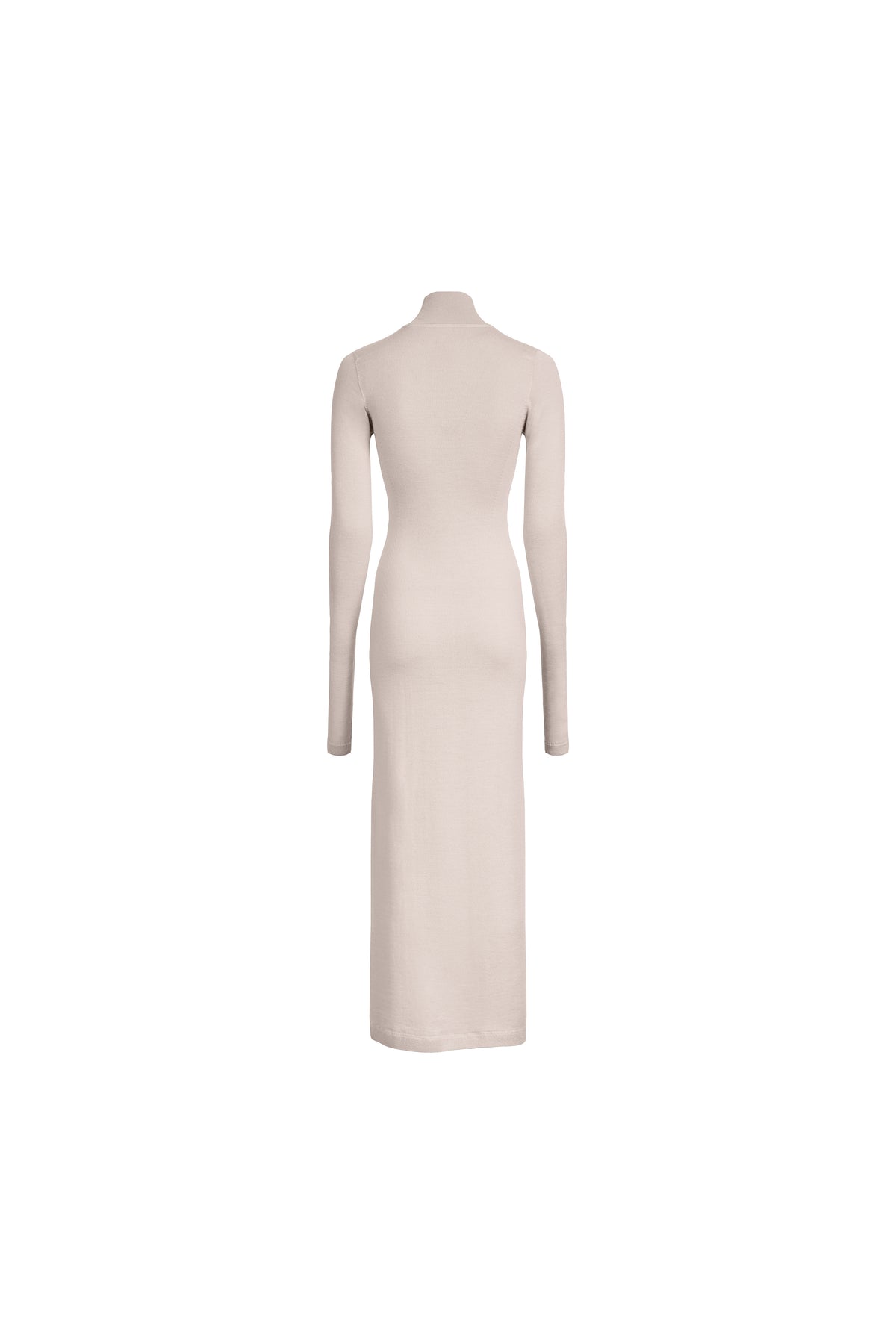 PLACKET TURTLENECK DRESS