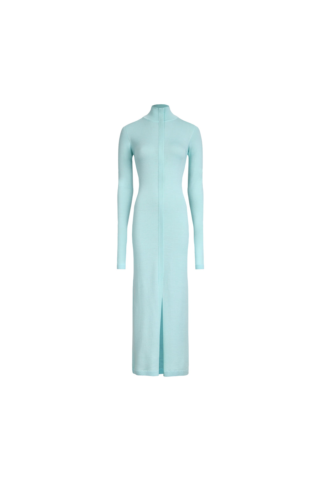 PLACKET TURTLENECK DRESS
