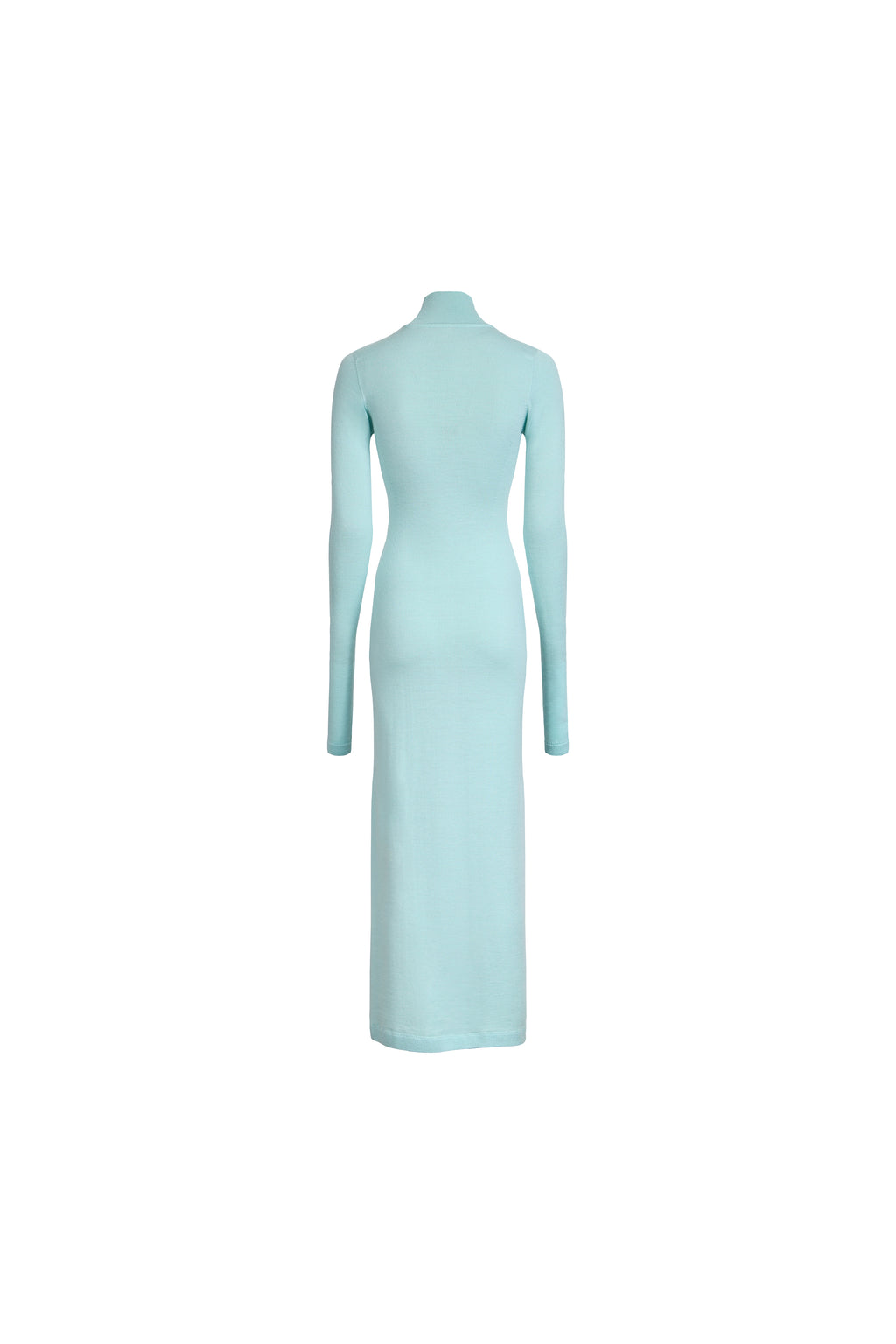 PLACKET TURTLENECK DRESS