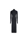 PLACKET TURTLENECK DRESS