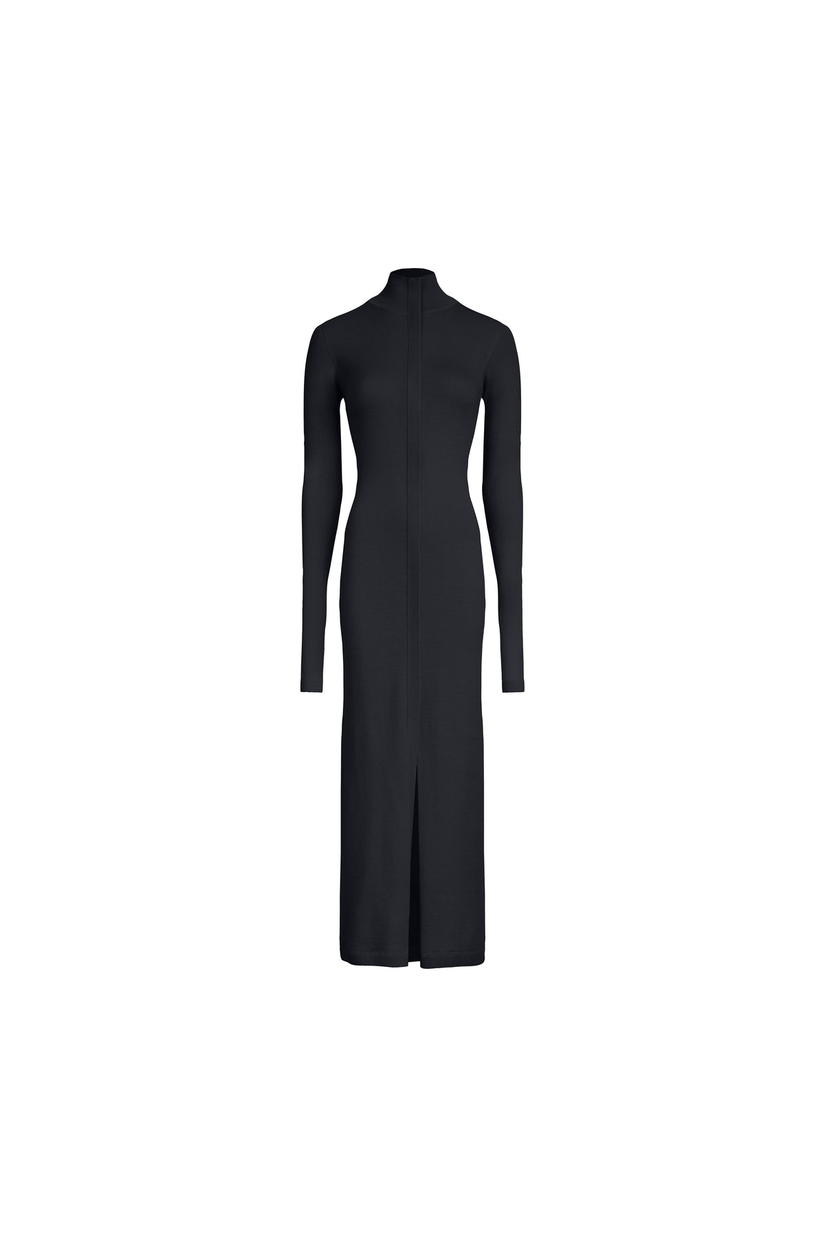 PLACKET TURTLENECK DRESS