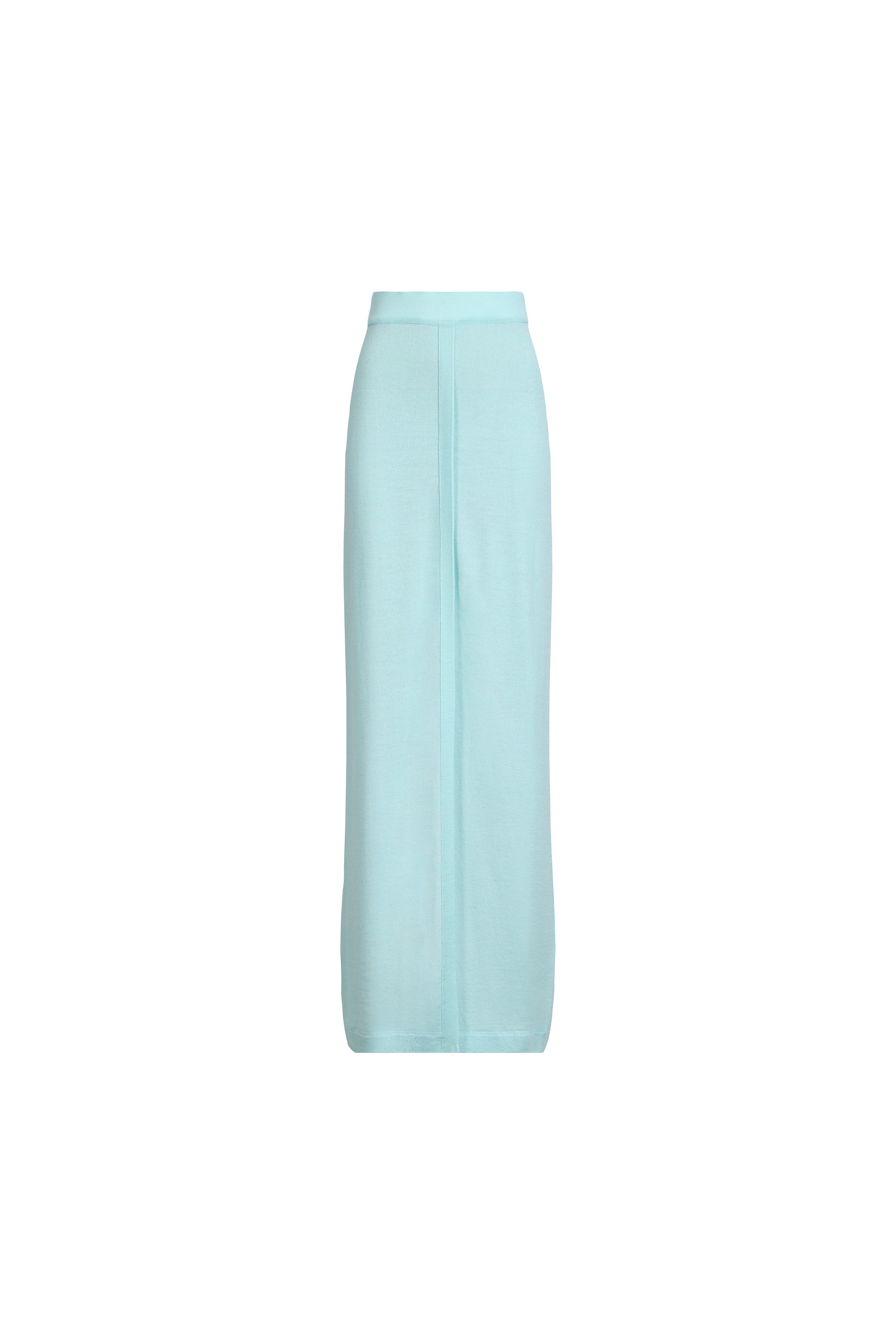 PLANKET SKIRT IN CLEAR AQUA