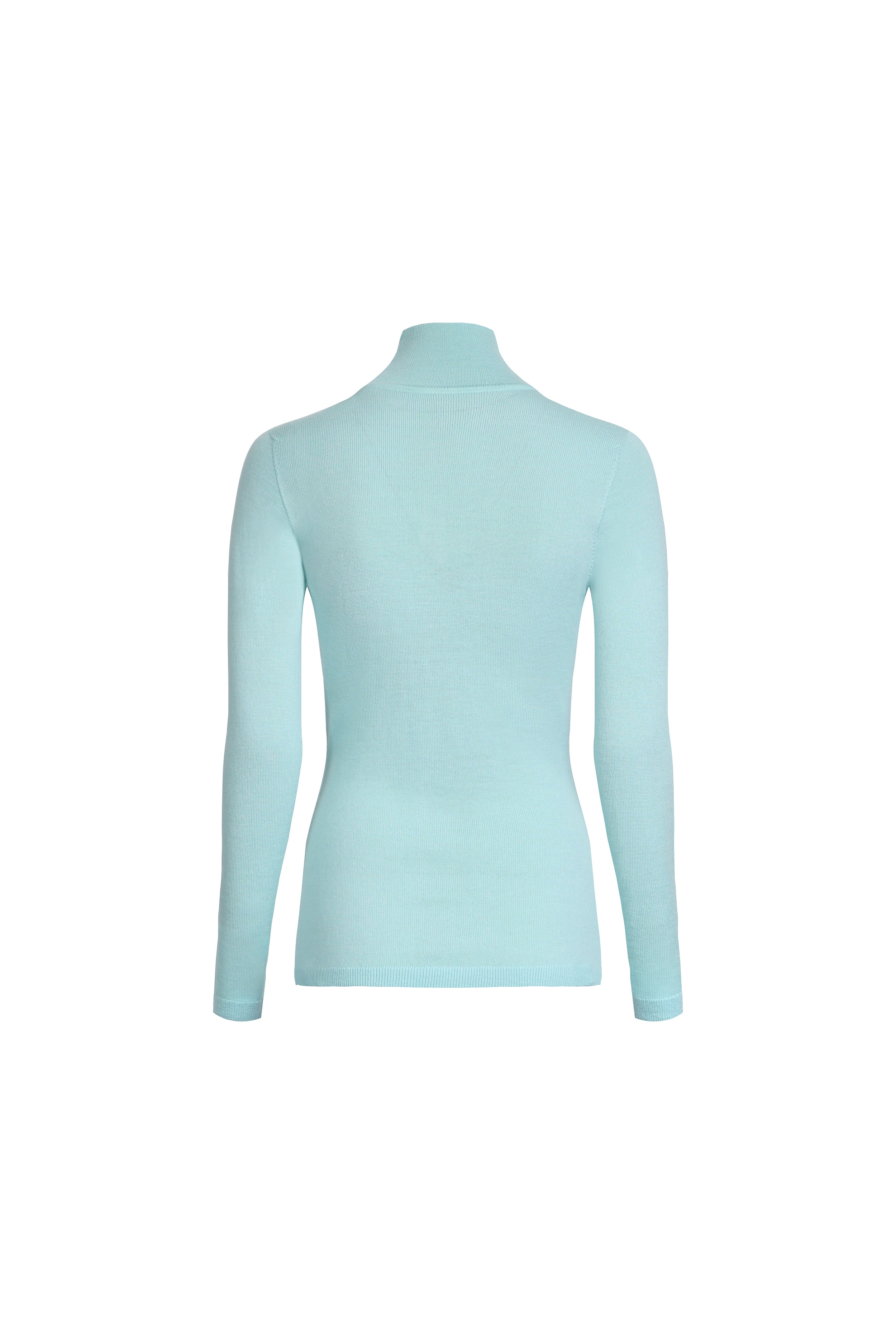 PLANKET TURTLENECK IN CLEAR AQUA