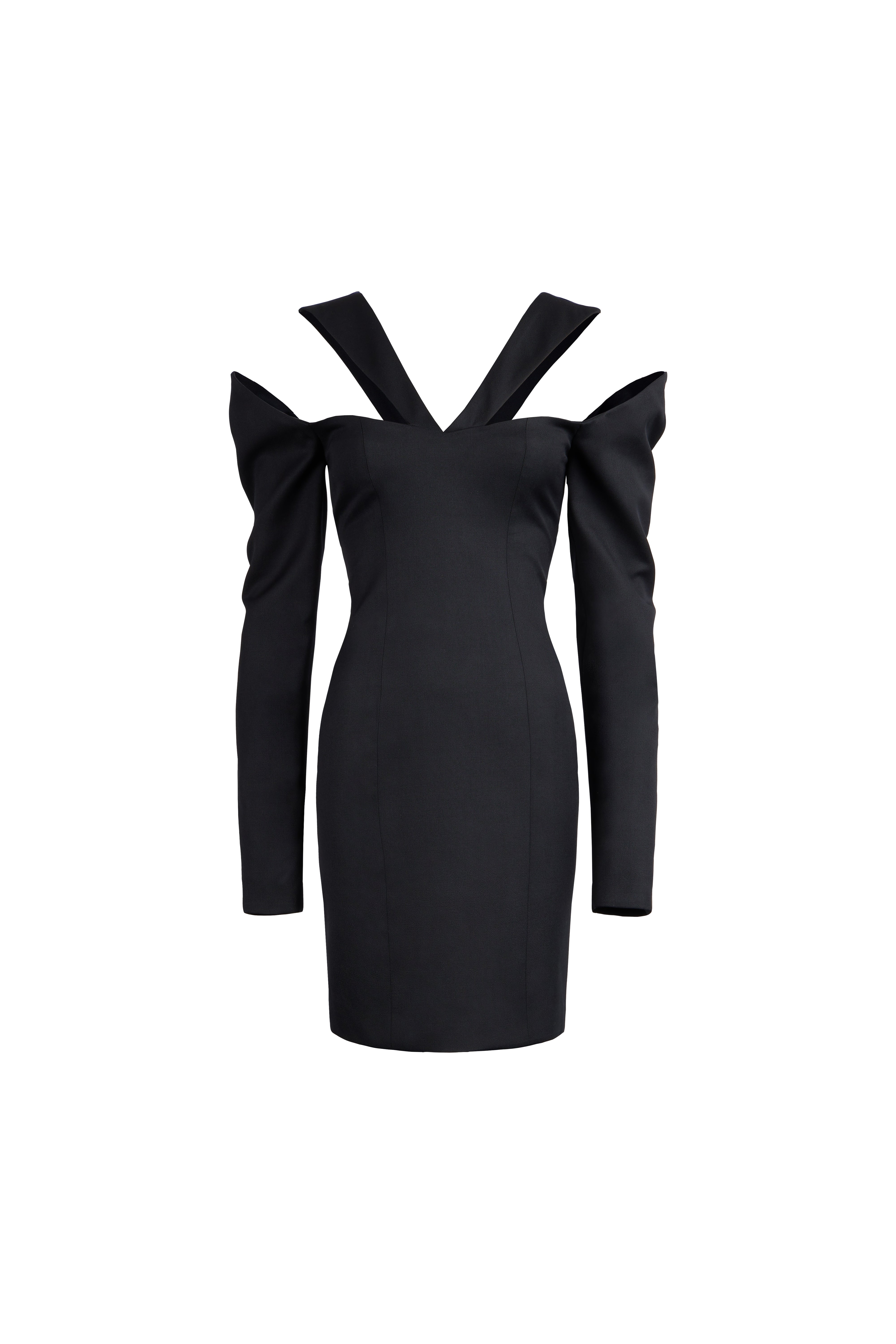 FALLING SLEEVES DRESS