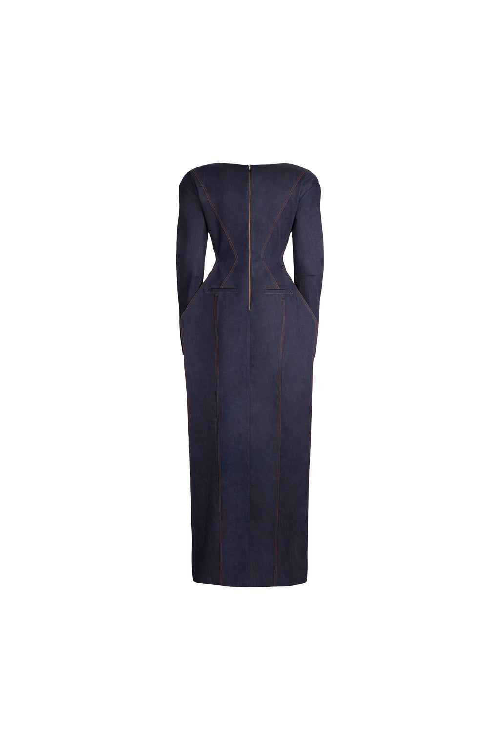 ANGULAR DENIM DRESS
